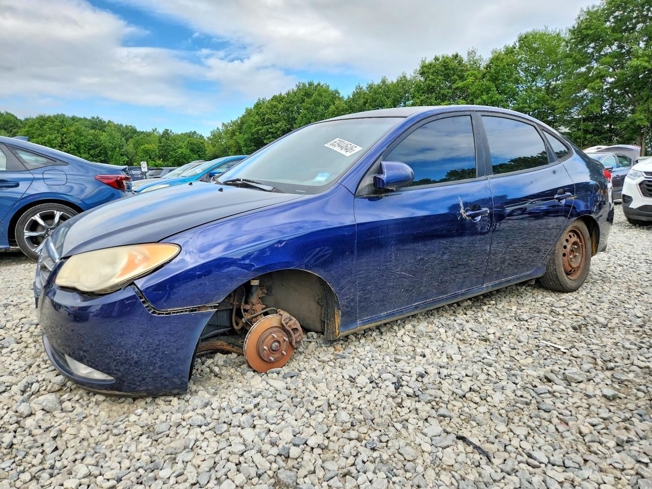 2008 Hyundai Elantra Gls Blue vin: KMHDU46D28U569374