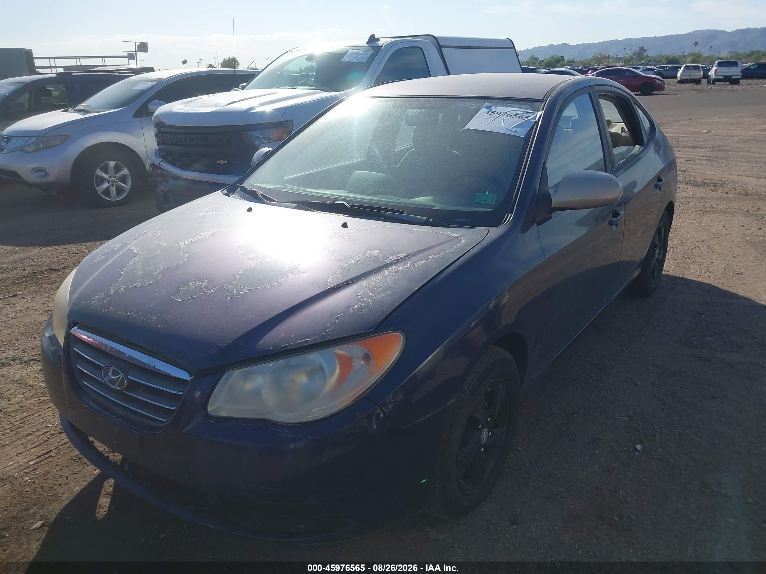 2009 Hyundai Elantra Gls/se Синий vin: KMHDU46D29U621684