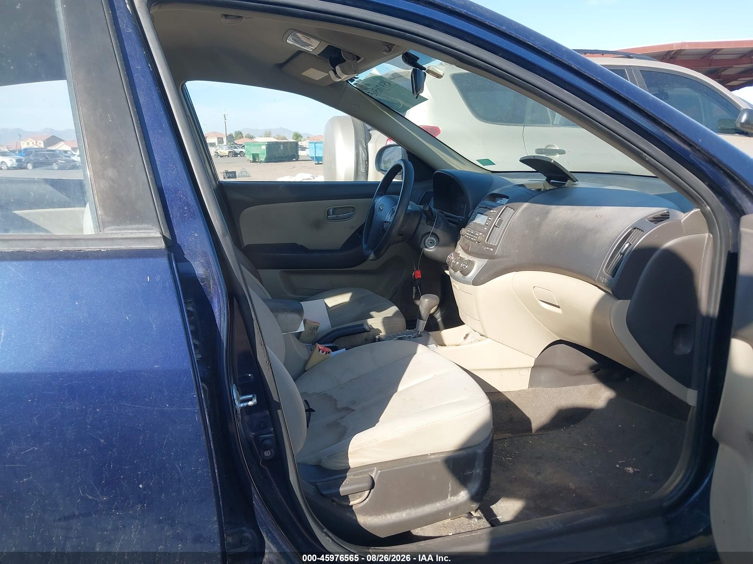 2009 Hyundai Elantra Gls/se Синий vin: KMHDU46D29U621684