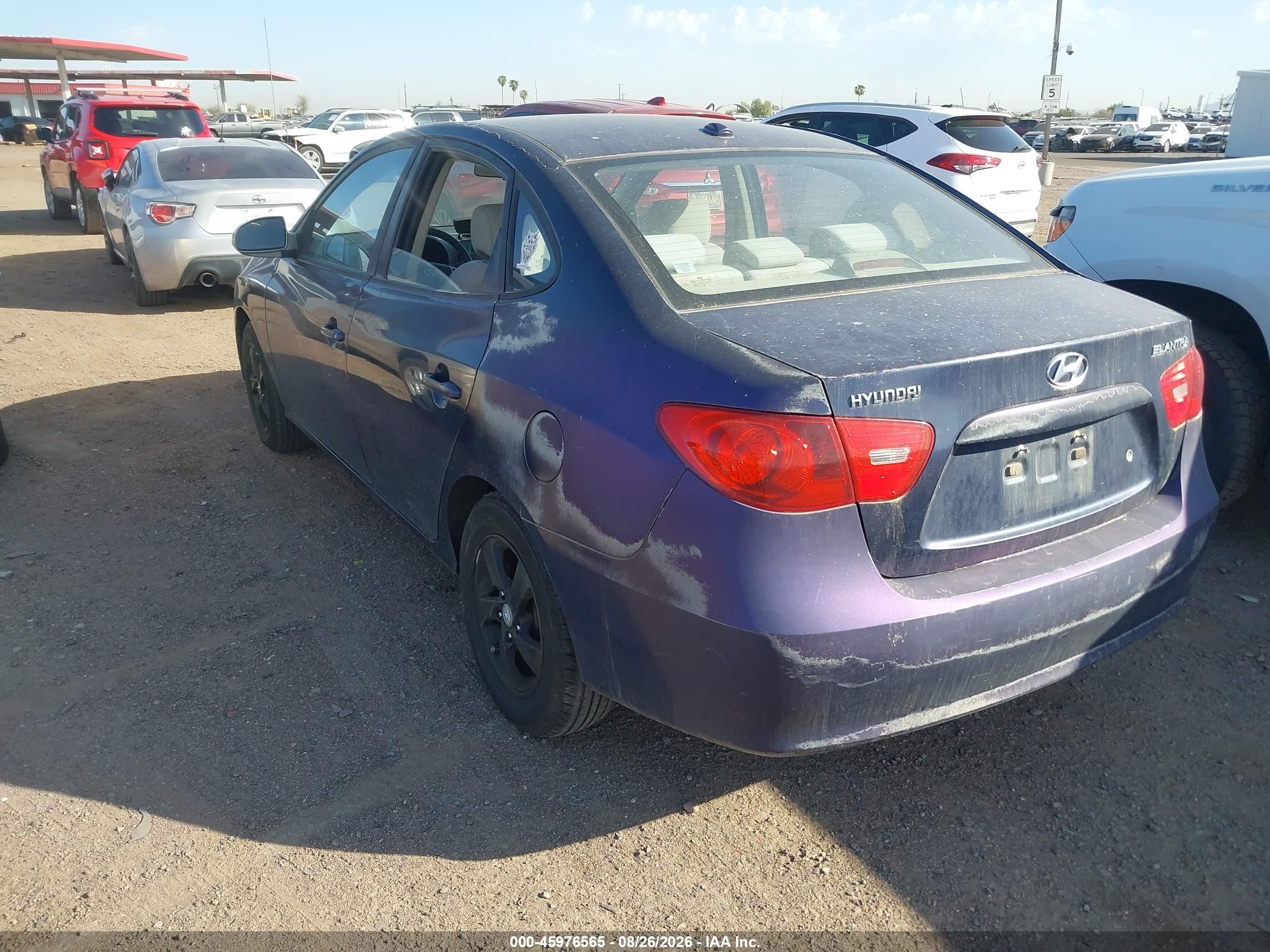 2009 Hyundai Elantra Gls/se Синий vin: KMHDU46D29U621684