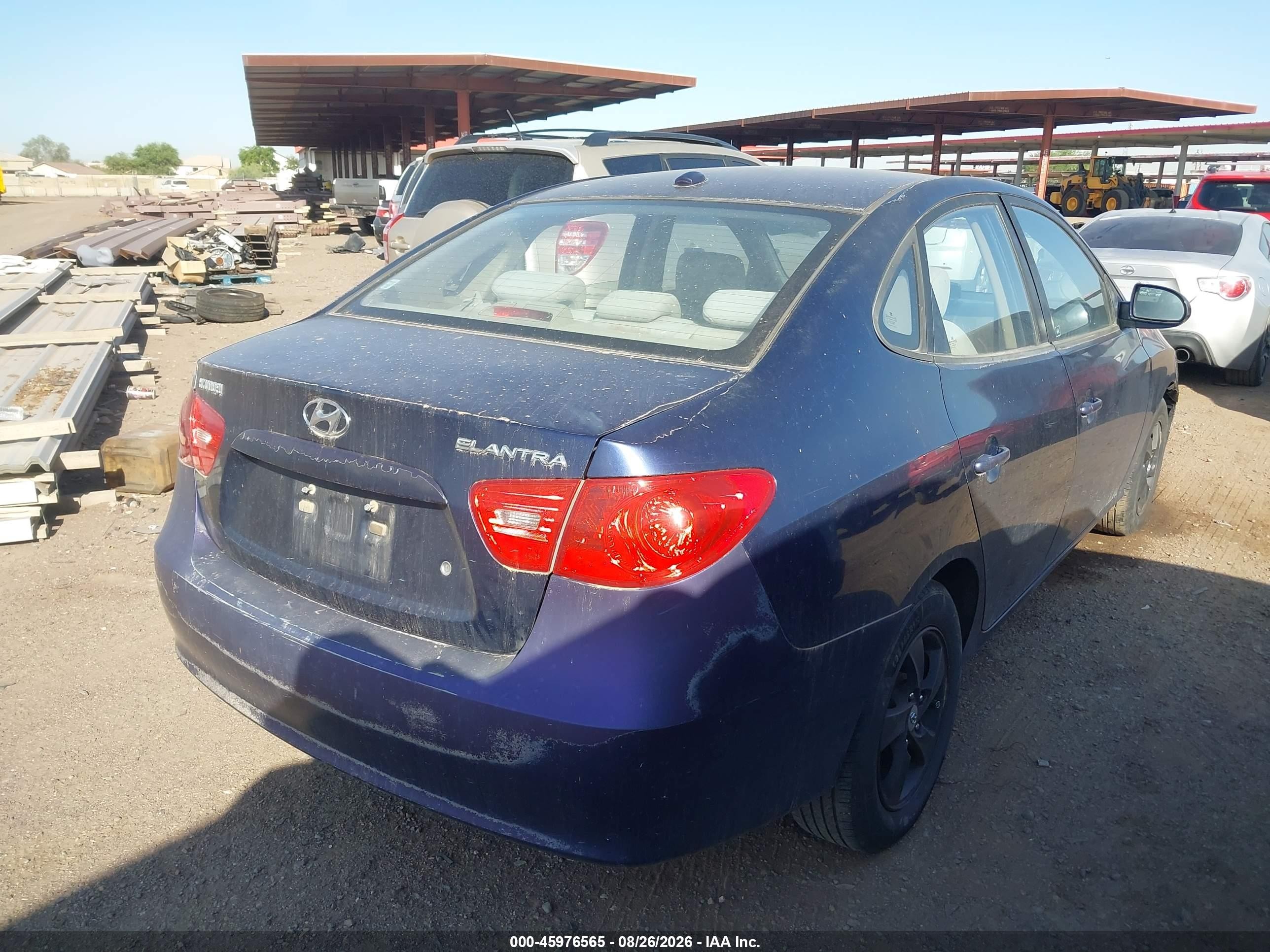 2009 Hyundai Elantra Gls/se Синий vin: KMHDU46D29U621684