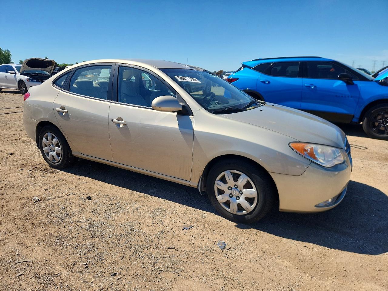 2009 Hyundai Elantra Gls Beige vin: KMHDU46D29U625184
