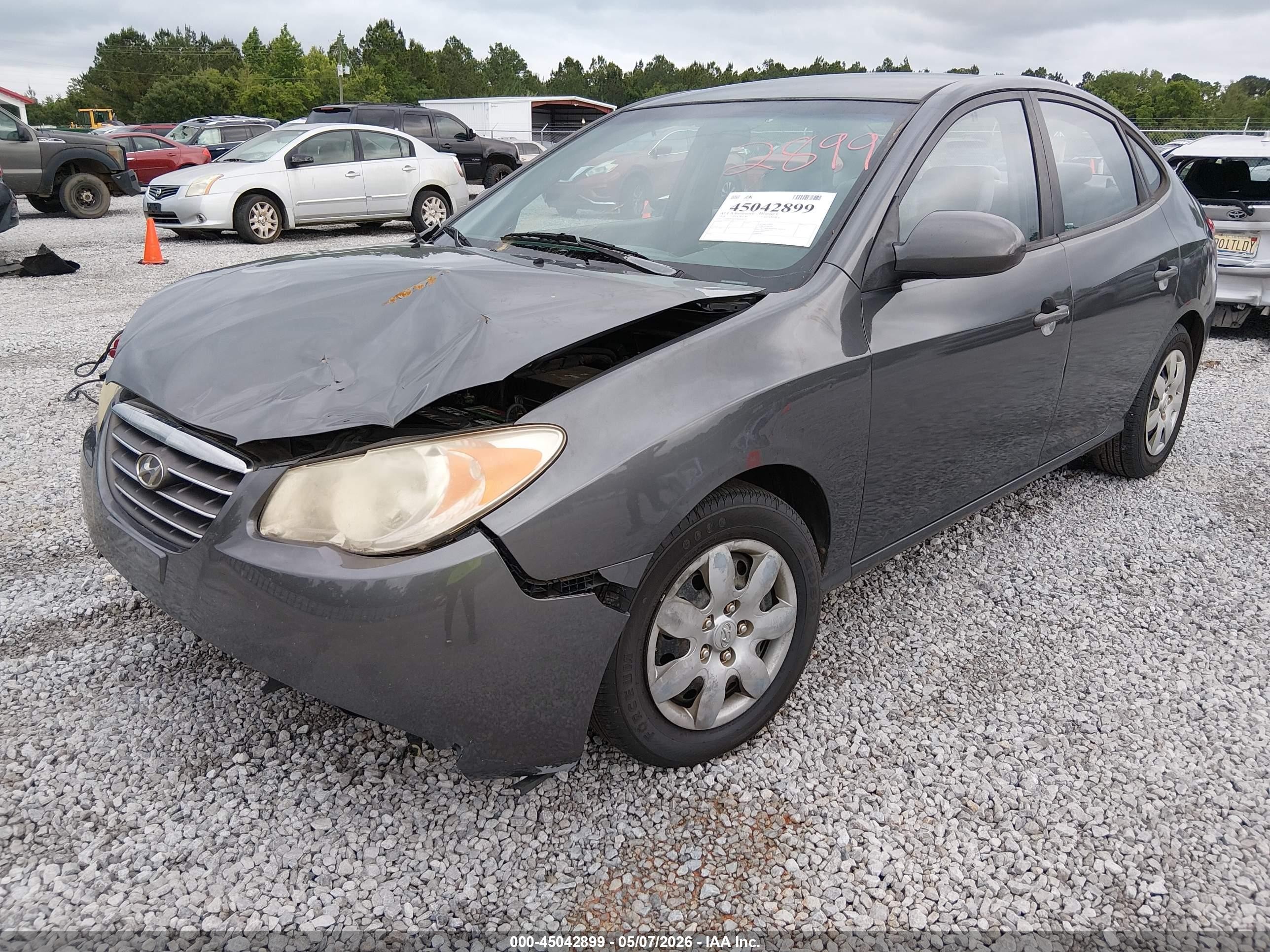 2009 Hyundai Elantra Gls Gray vin: KMHDU46D29U644270