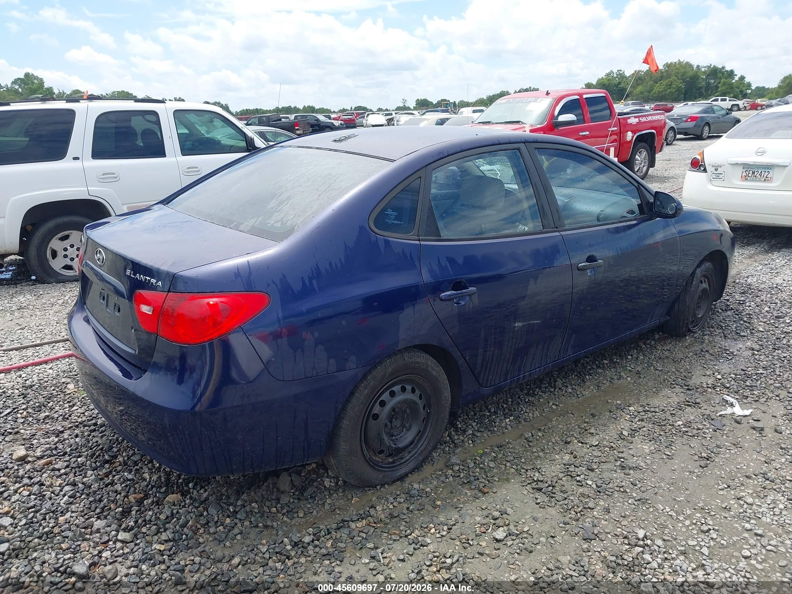 2009 Hyundai Elantra Gls Dark Blue vin: KMHDU46D29U662560