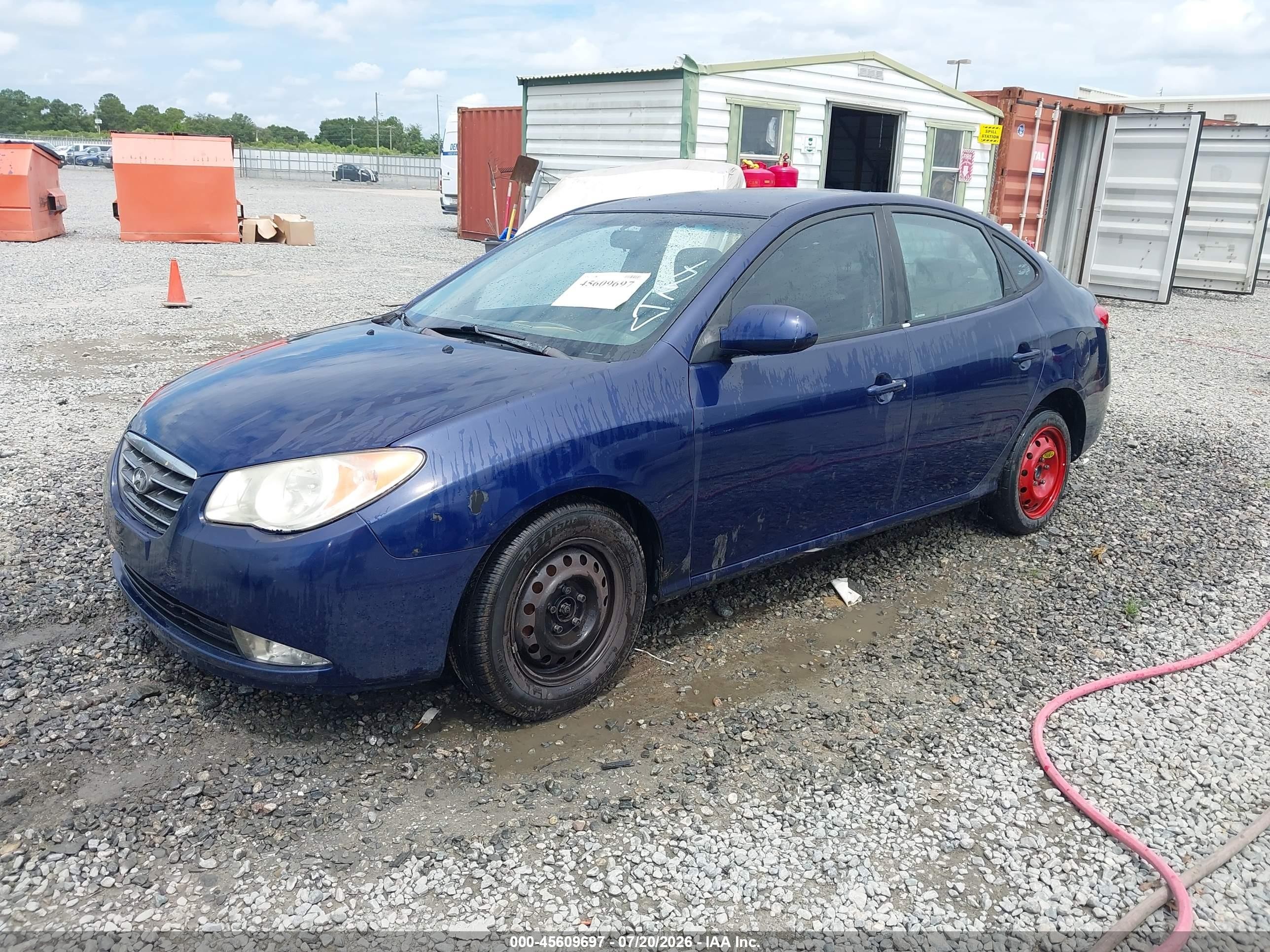 2009 Hyundai Elantra Gls Dark Blue vin: KMHDU46D29U662560