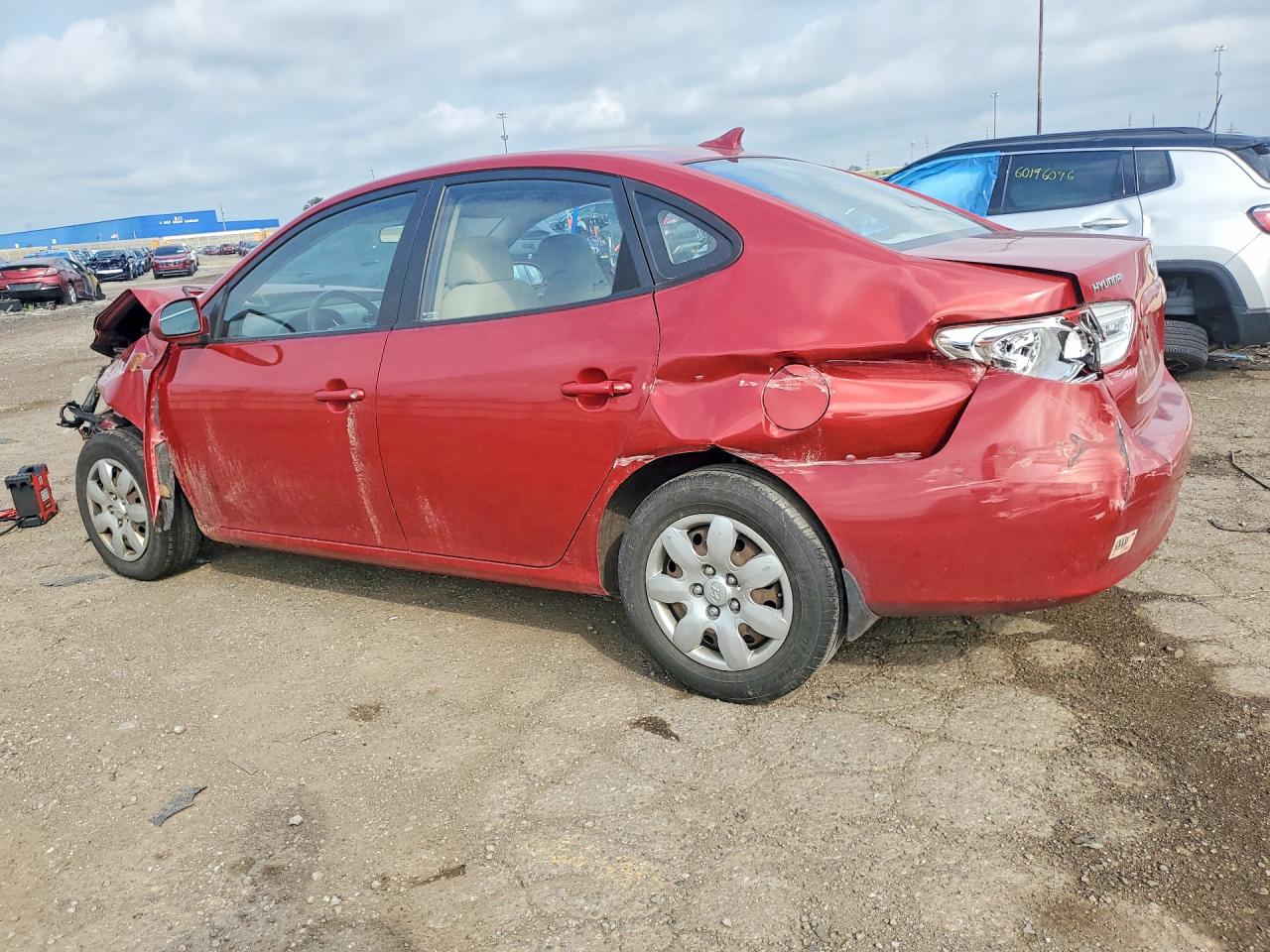 2009 Hyundai Elantra Gls Red vin: KMHDU46D29U681643