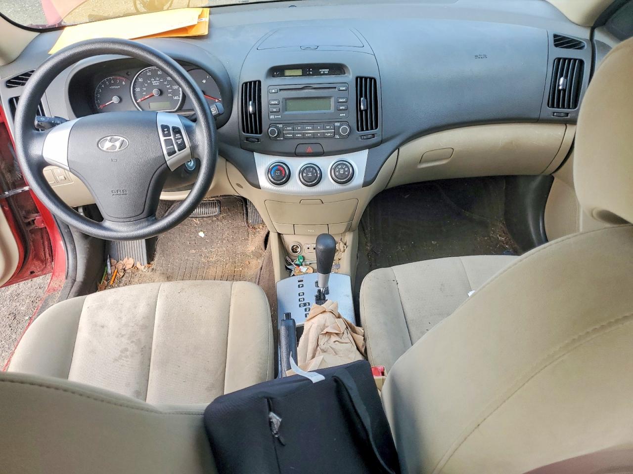 2009 Hyundai Elantra Gls Red vin: KMHDU46D29U681643