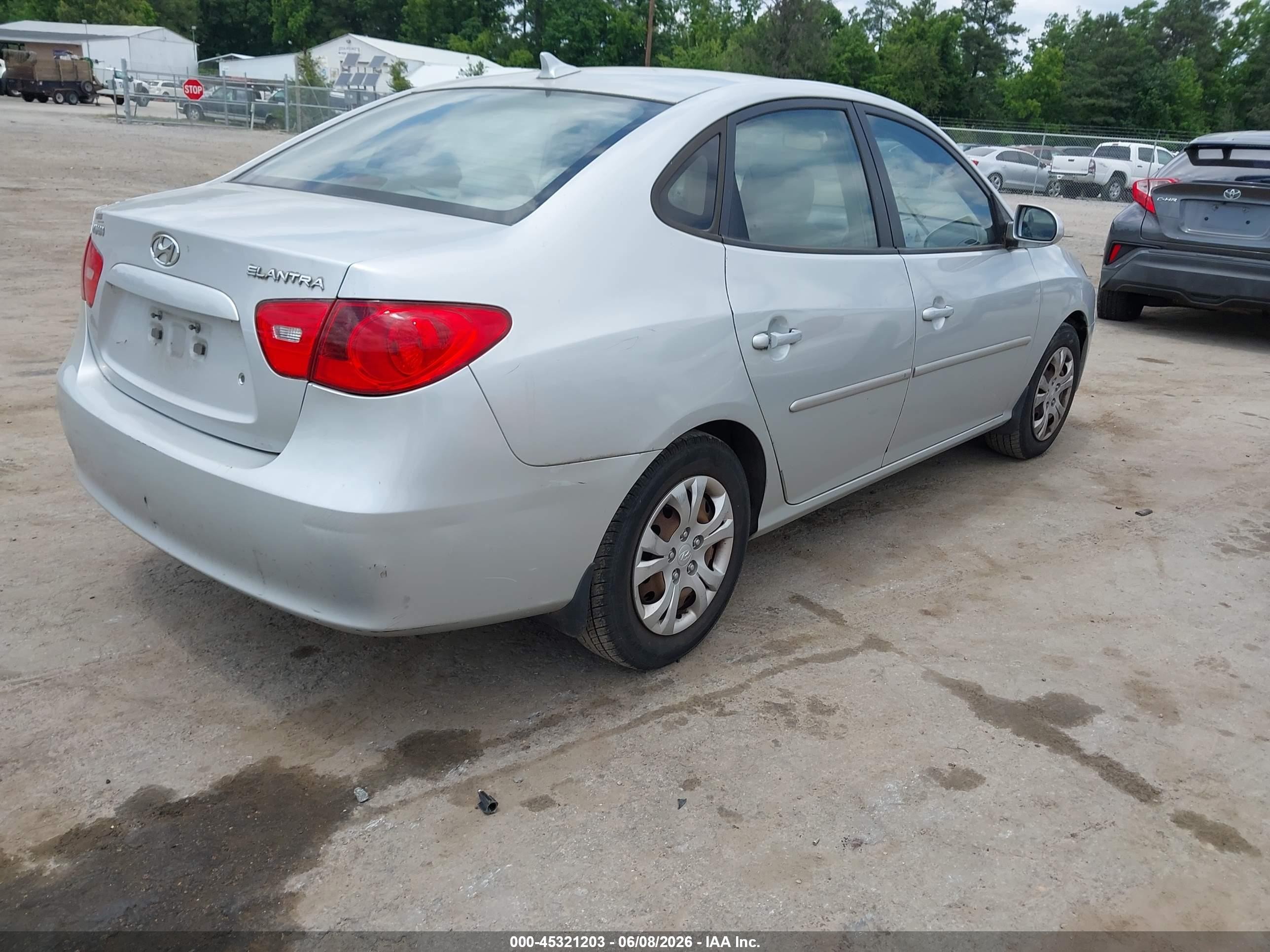 2009 Hyundai Elantra Gls Silver vin: KMHDU46D29U703656