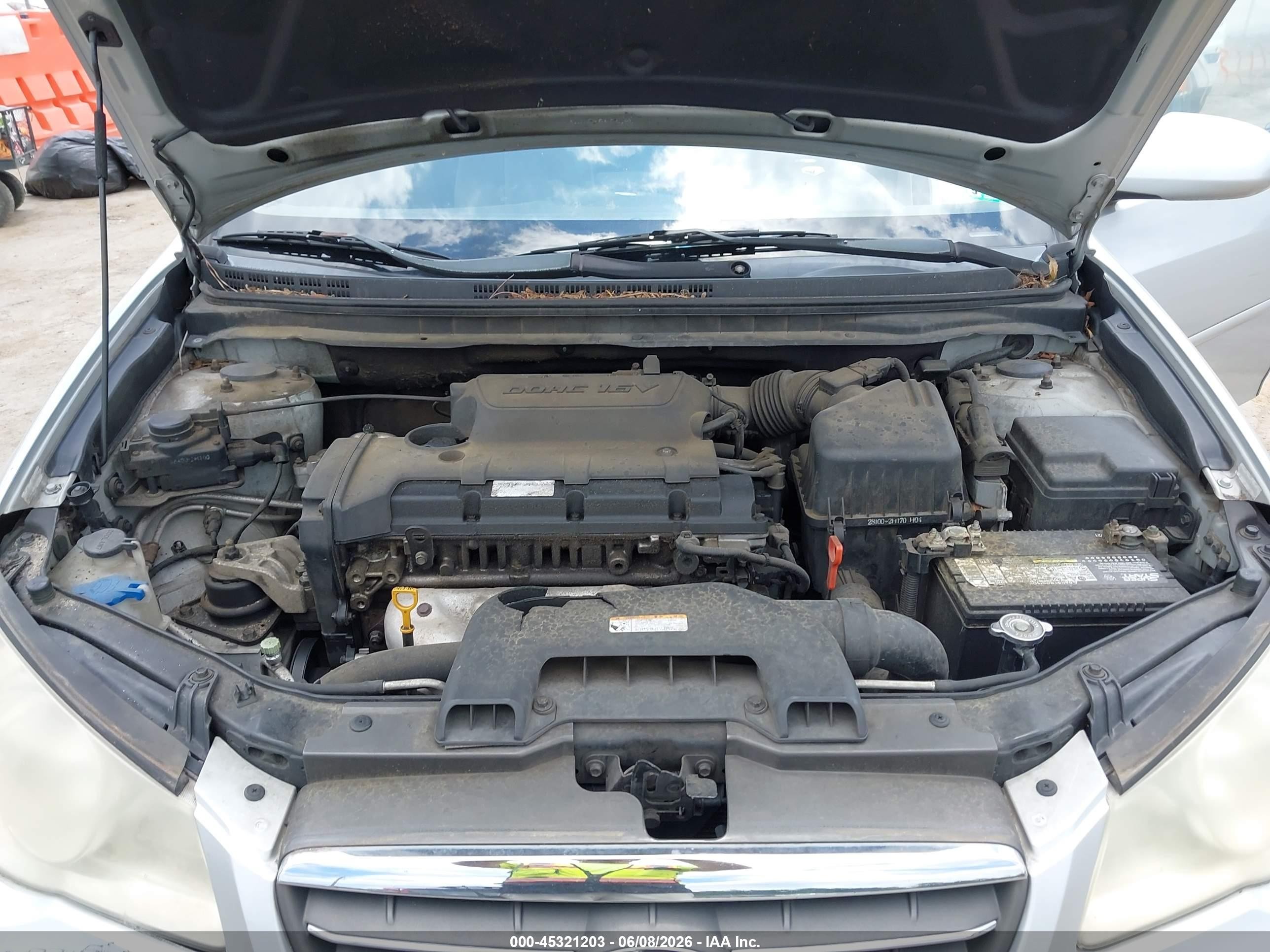 2009 Hyundai Elantra Gls Silver vin: KMHDU46D29U703656