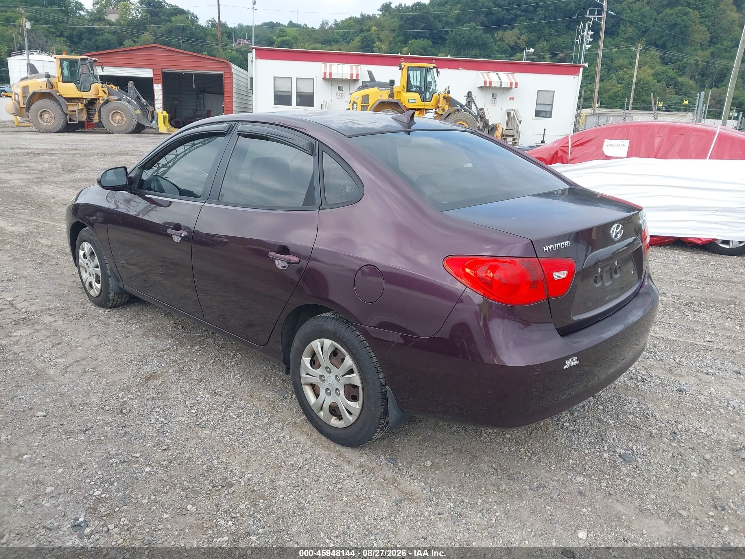 2009 Hyundai Elantra Gls Purple vin: KMHDU46D29U767972