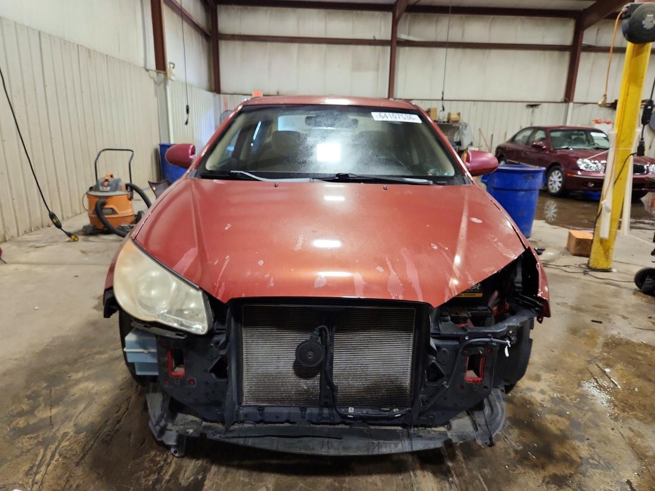 2009 Hyundai Elantra Gls Orange vin: KMHDU46D29U790216