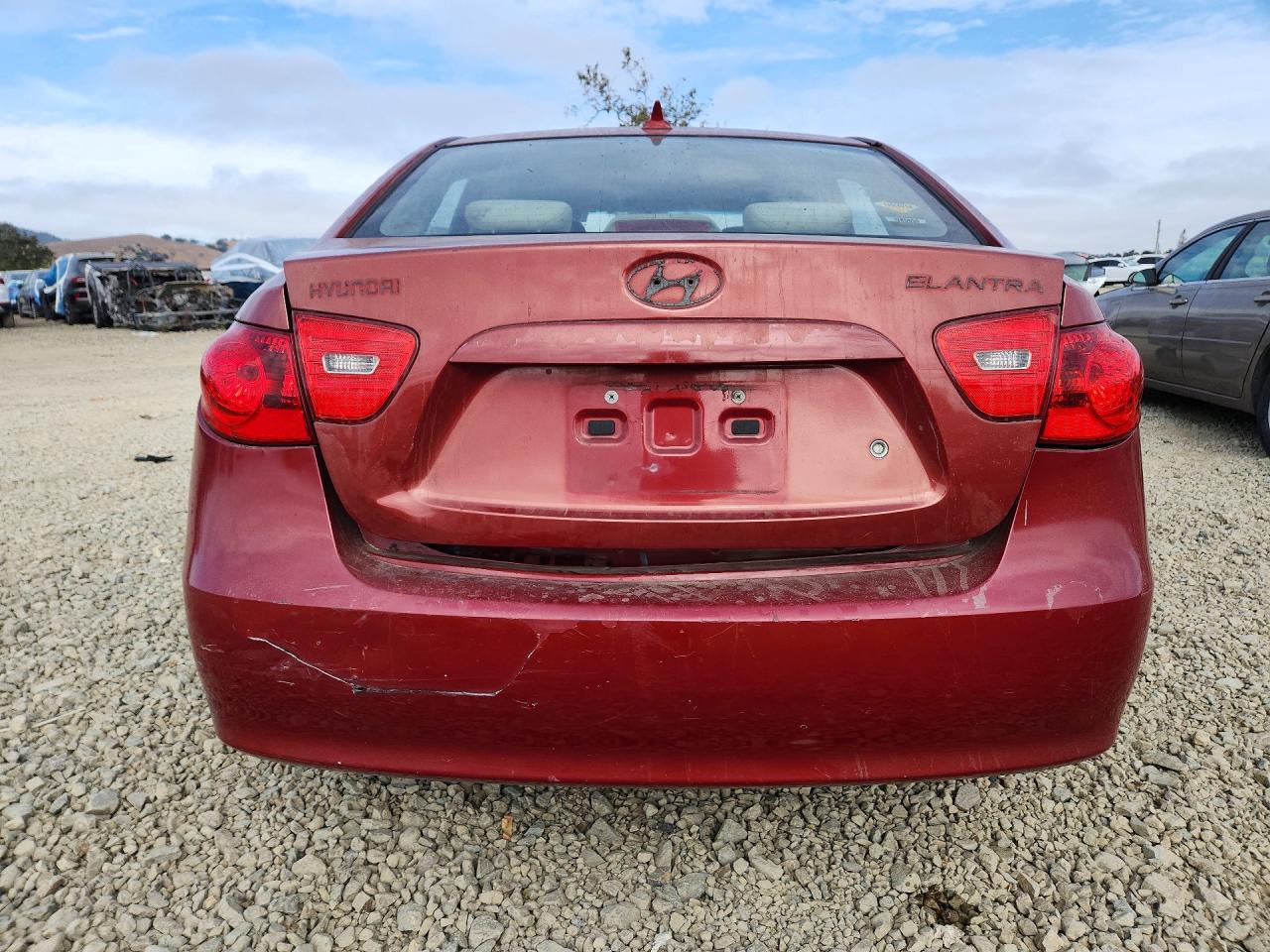 2009 Hyundai Elantra Gls Red vin: KMHDU46D29U814126