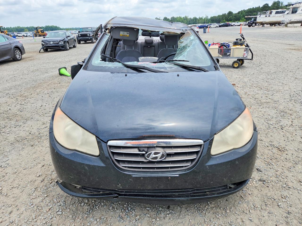 2007 Hyundai Elantra Gls Black vin: KMHDU46D37U019938