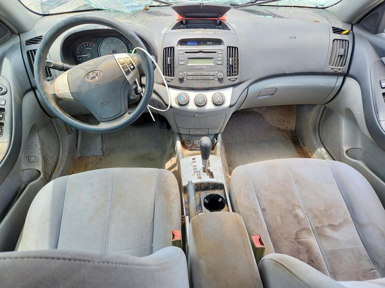 2007 Hyundai Elantra Gls Black vin: KMHDU46D37U019938