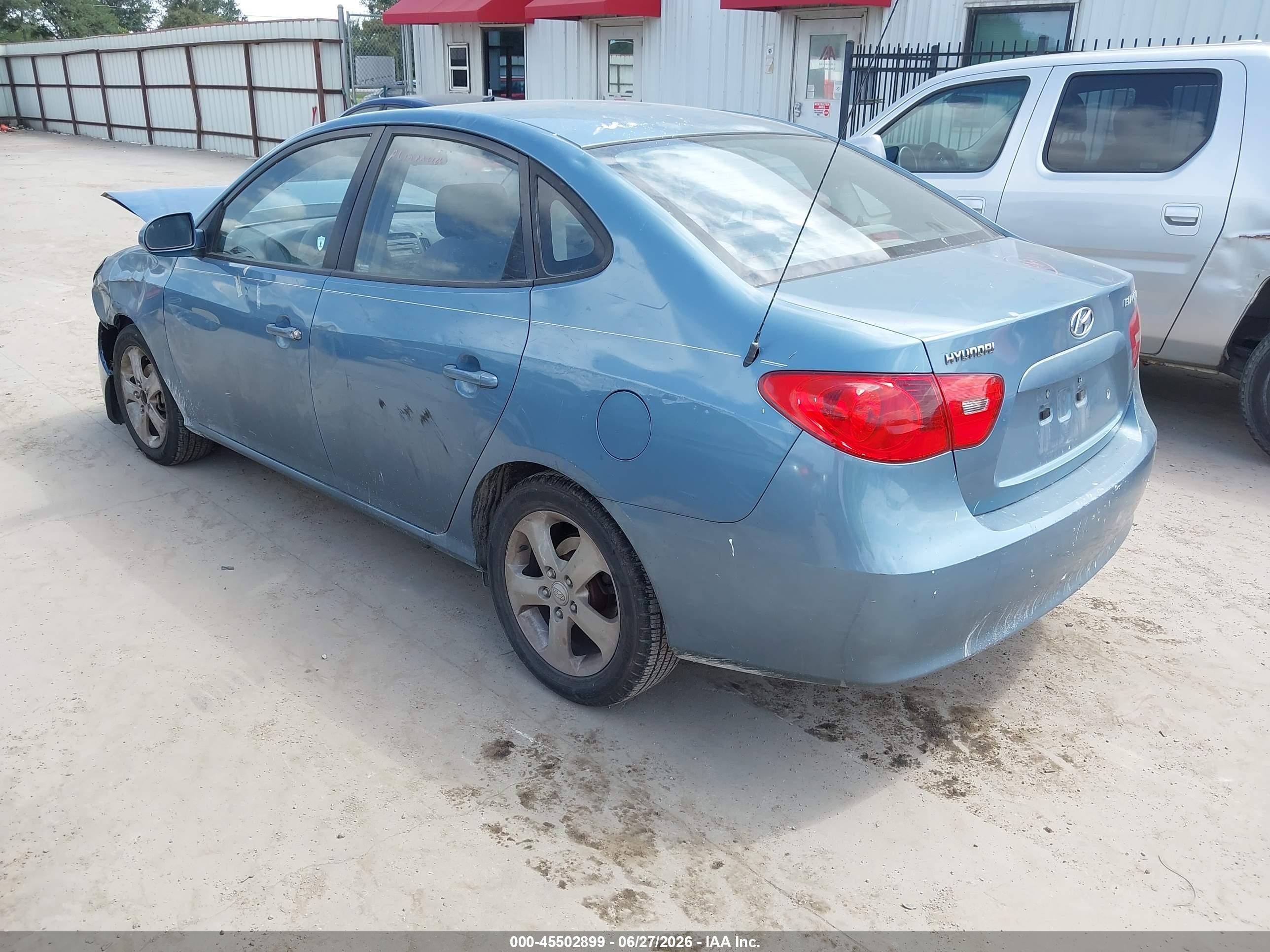 2007 Hyundai Elantra Gls/ltd/se Blue vin: KMHDU46D37U068542