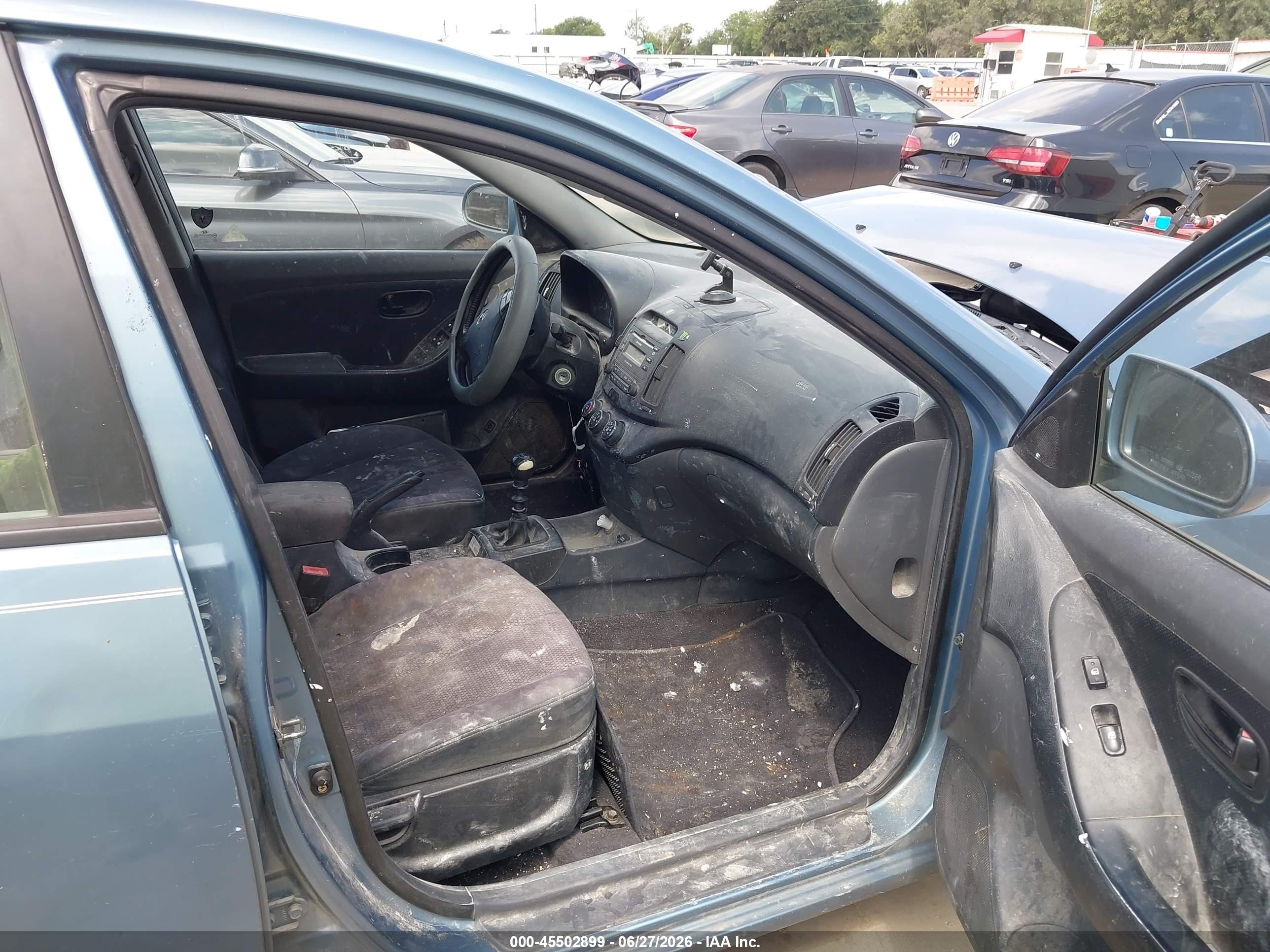 2007 Hyundai Elantra Gls/ltd/se Blue vin: KMHDU46D37U068542