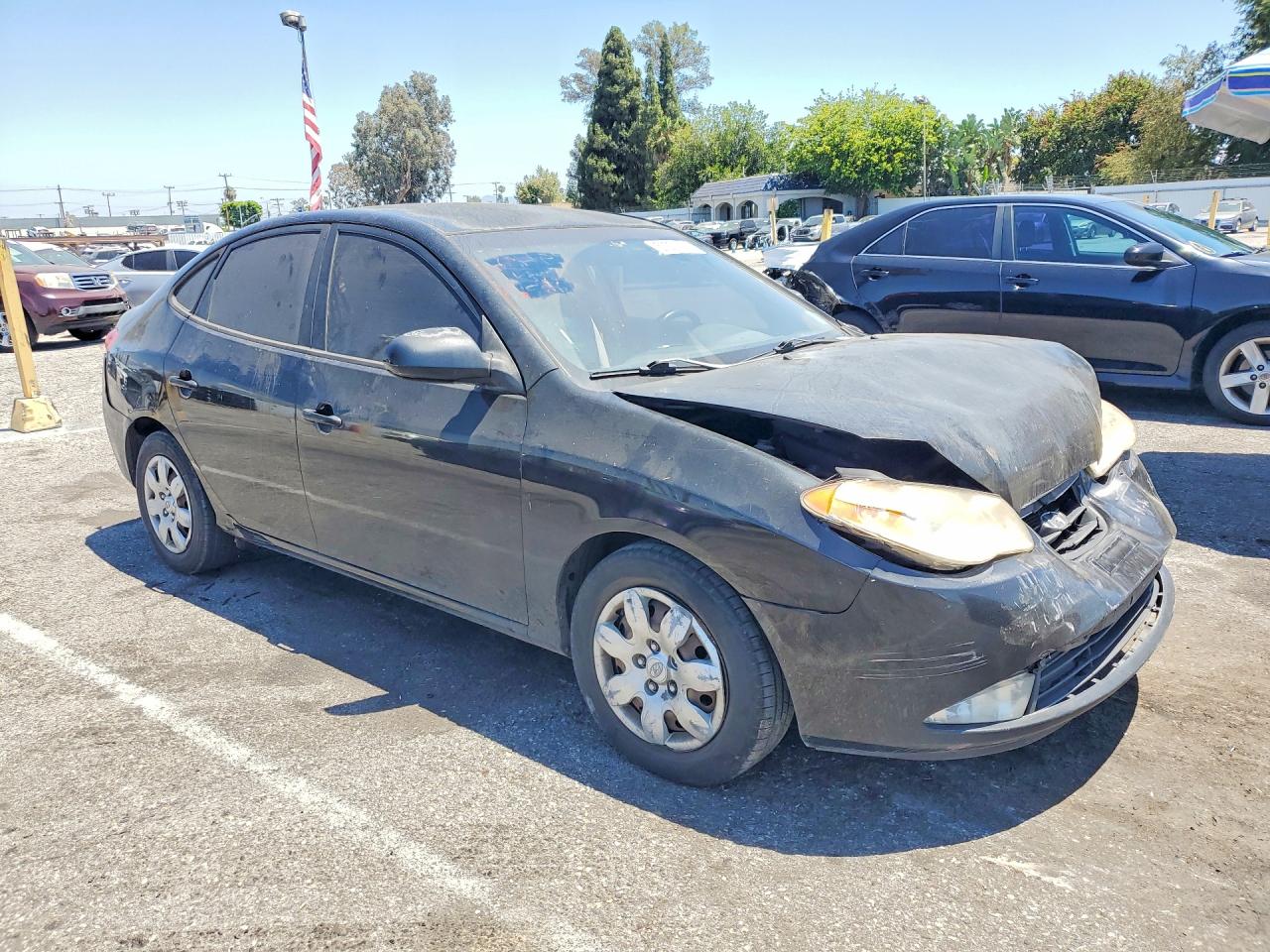 2007 Hyundai Elantra Gls Black vin: KMHDU46D37U113043