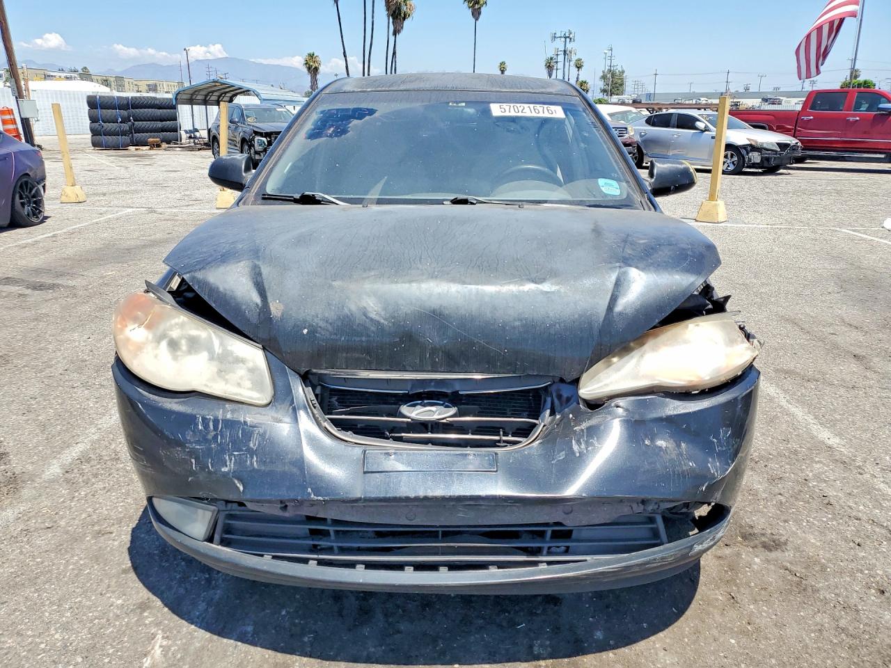2007 Hyundai Elantra Gls Black vin: KMHDU46D37U113043