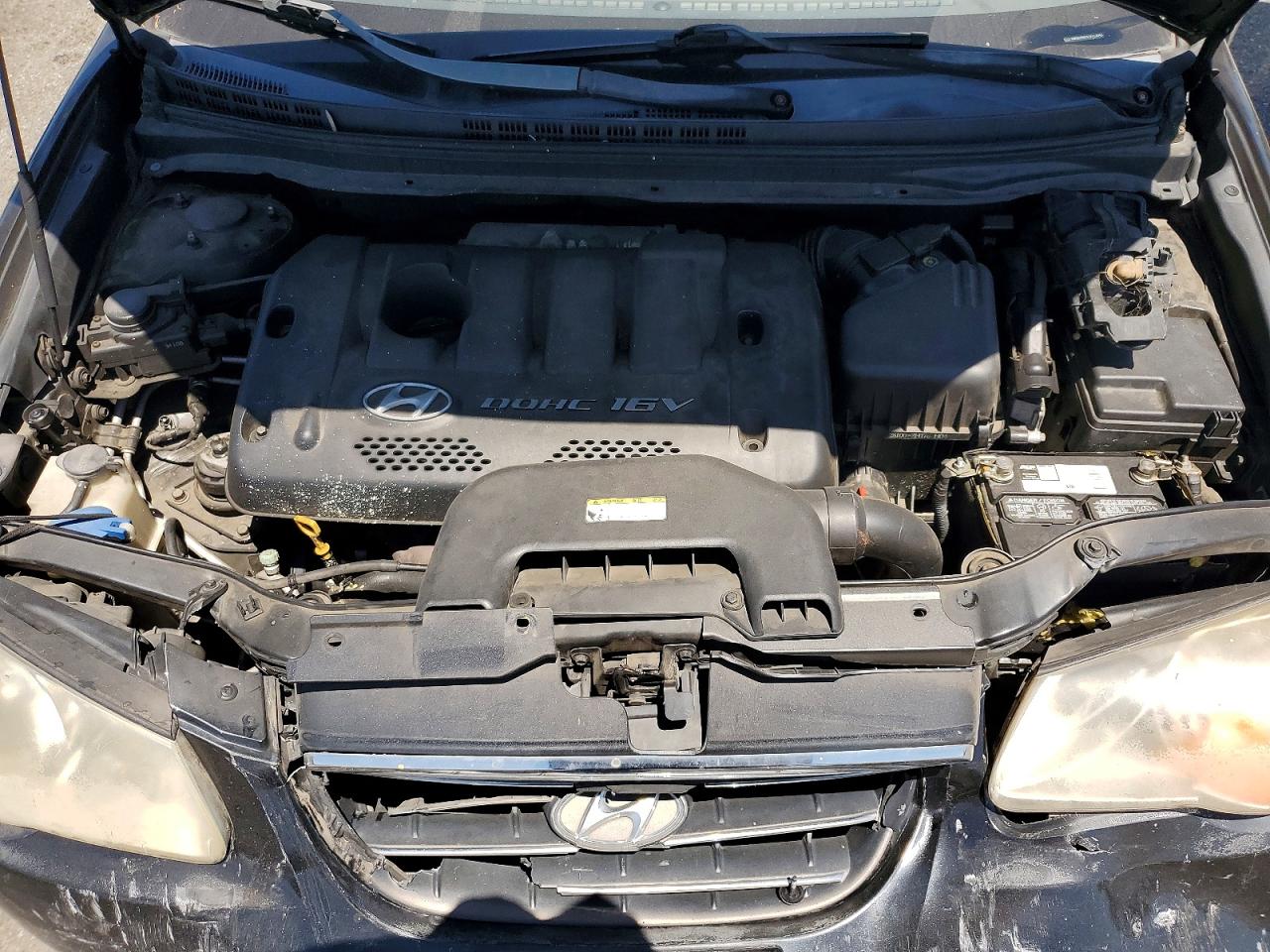 2007 Hyundai Elantra Gls Black vin: KMHDU46D37U113043