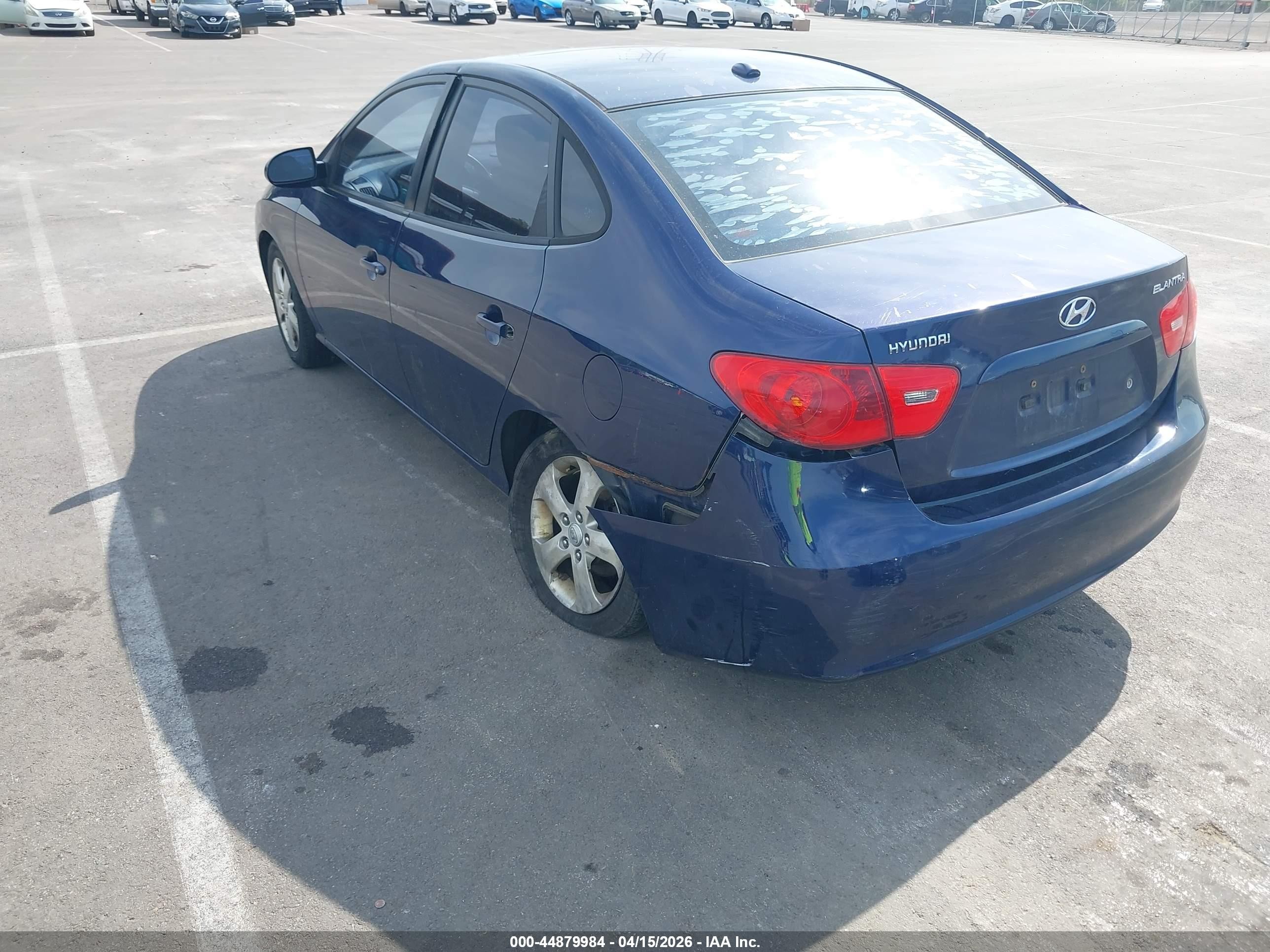 2007 Hyundai Elantra Gls/limited/se Синий vin: KMHDU46D37U136998