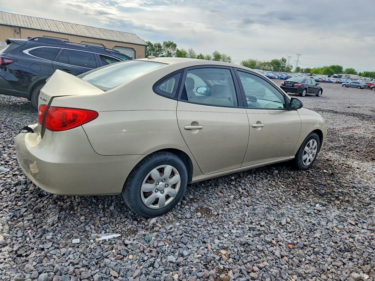 2007 Hyundai Elantra Gls Желто-коричневый vin: KMHDU46D37U173016