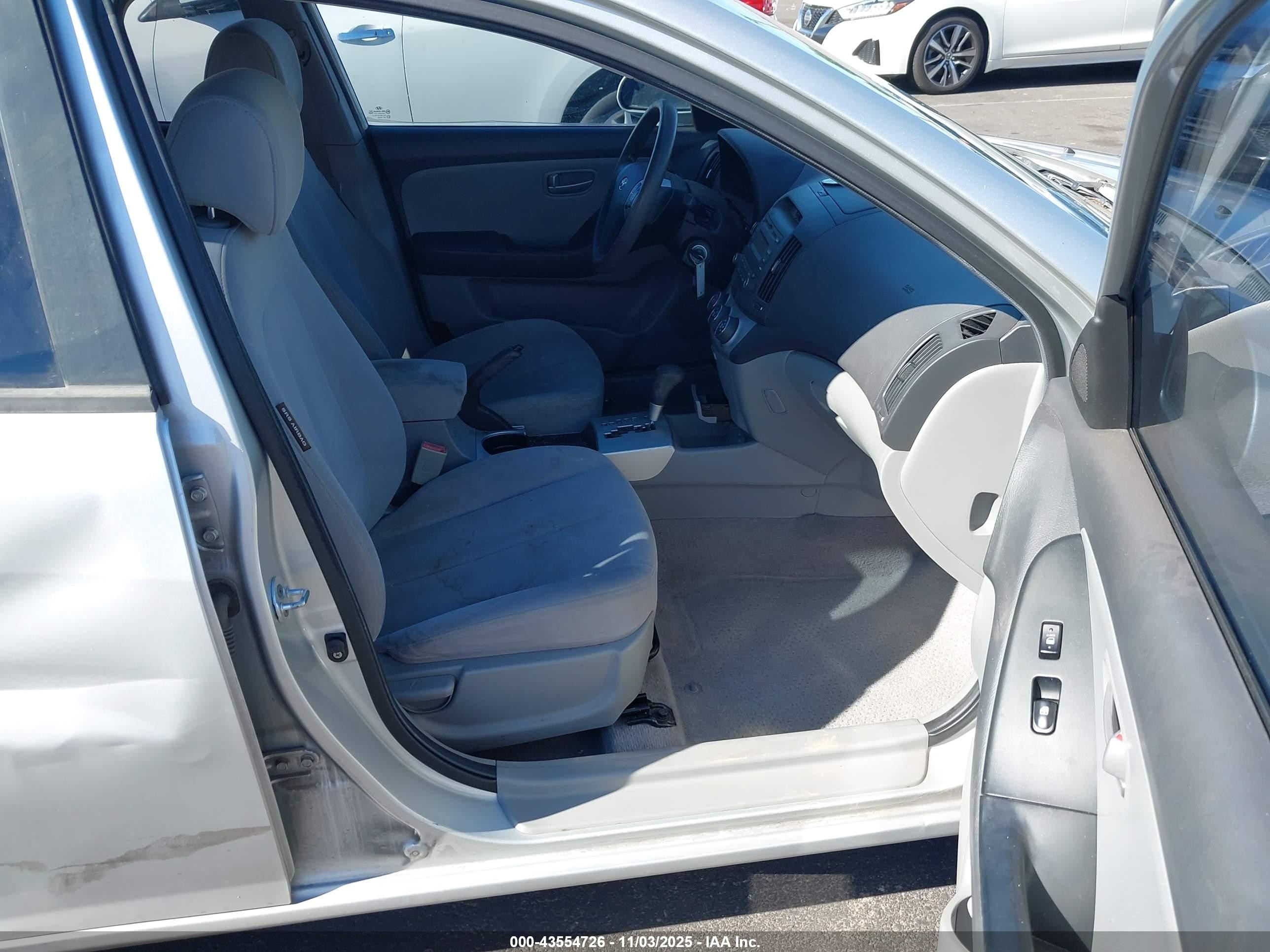 2007 Hyundai Elantra Gls/limited/se Silver vin: KMHDU46D37U221663