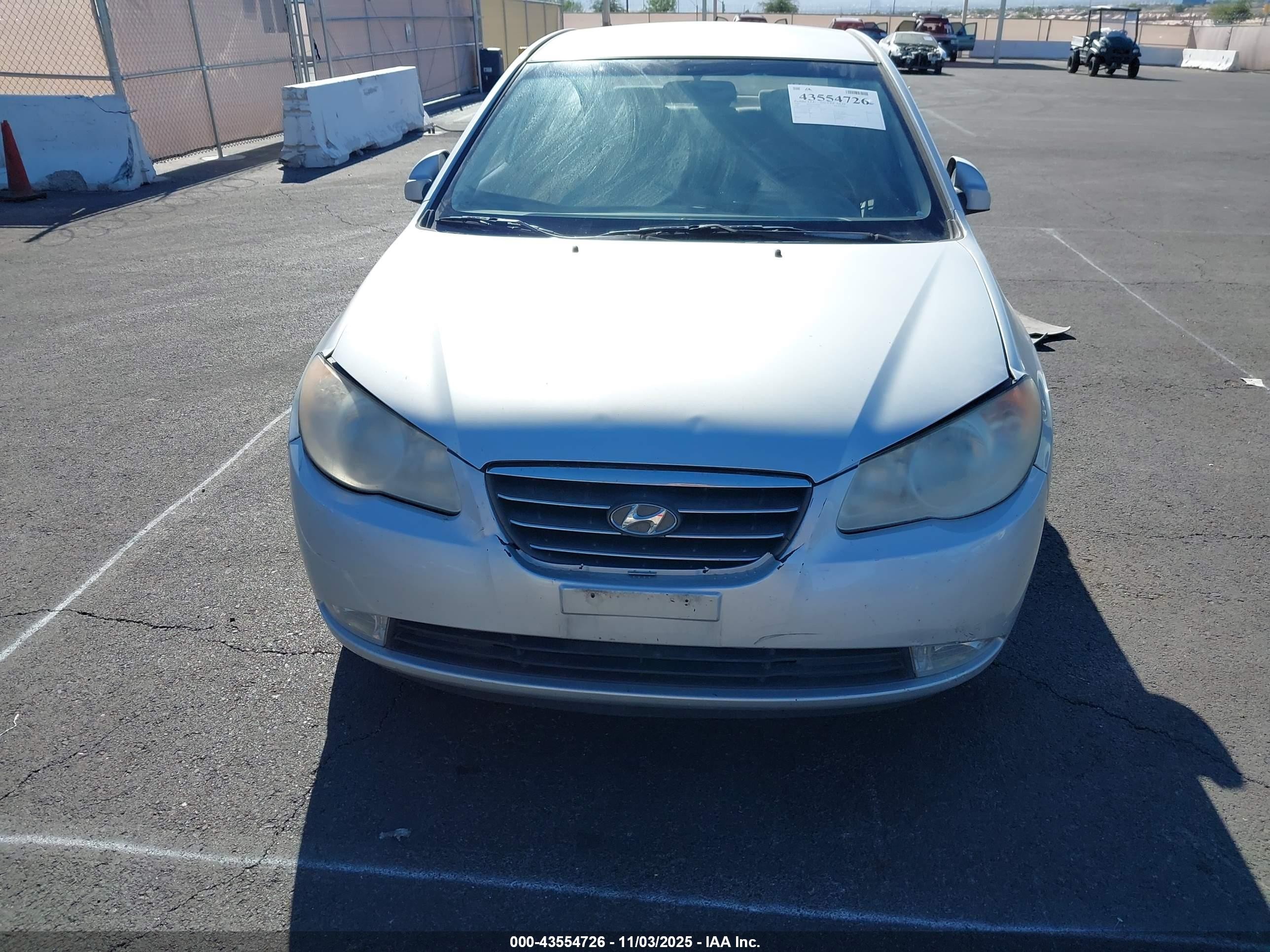 2007 Hyundai Elantra Gls/limited/se Silver vin: KMHDU46D37U221663