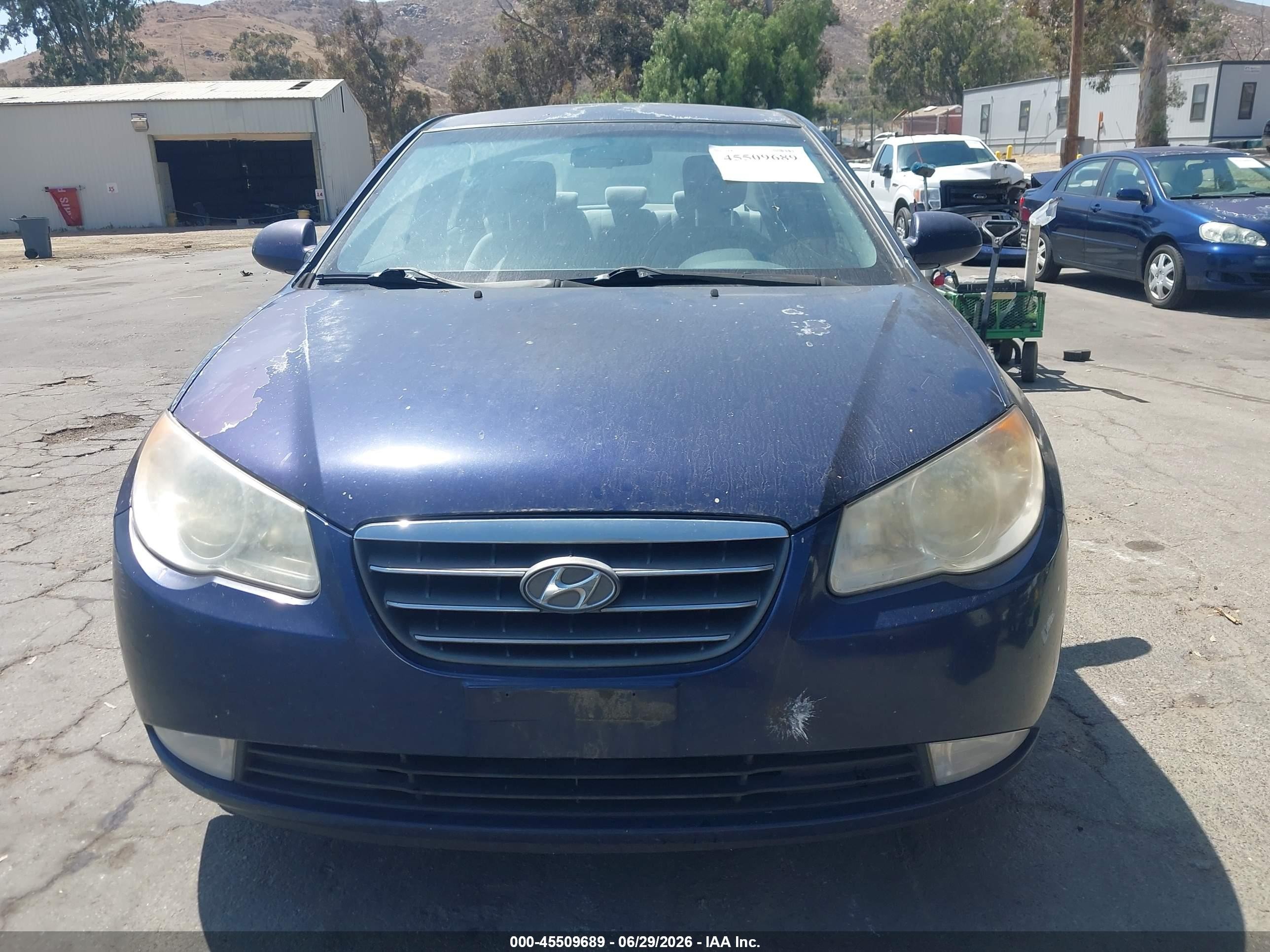 2008 Hyundai Elantra Gls/se Purple vin: KMHDU46D38U300932