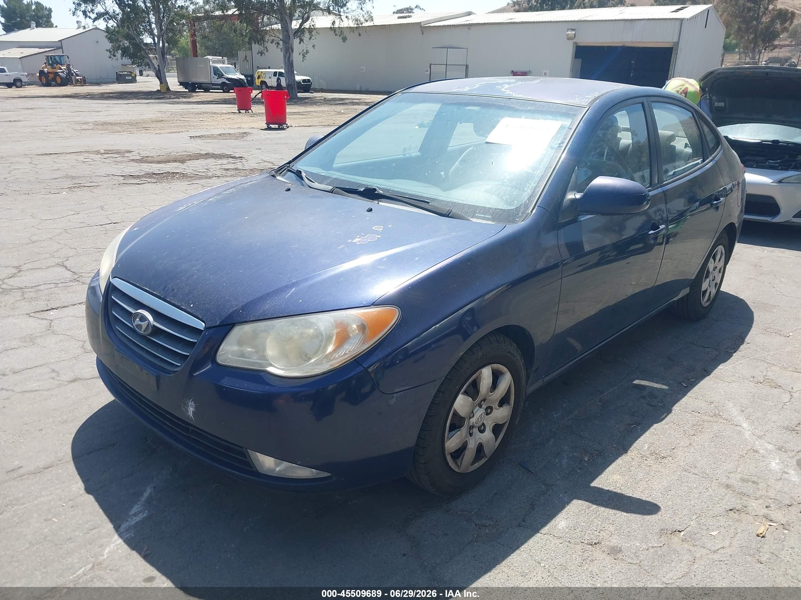 2008 Hyundai Elantra Gls/se Purple vin: KMHDU46D38U300932
