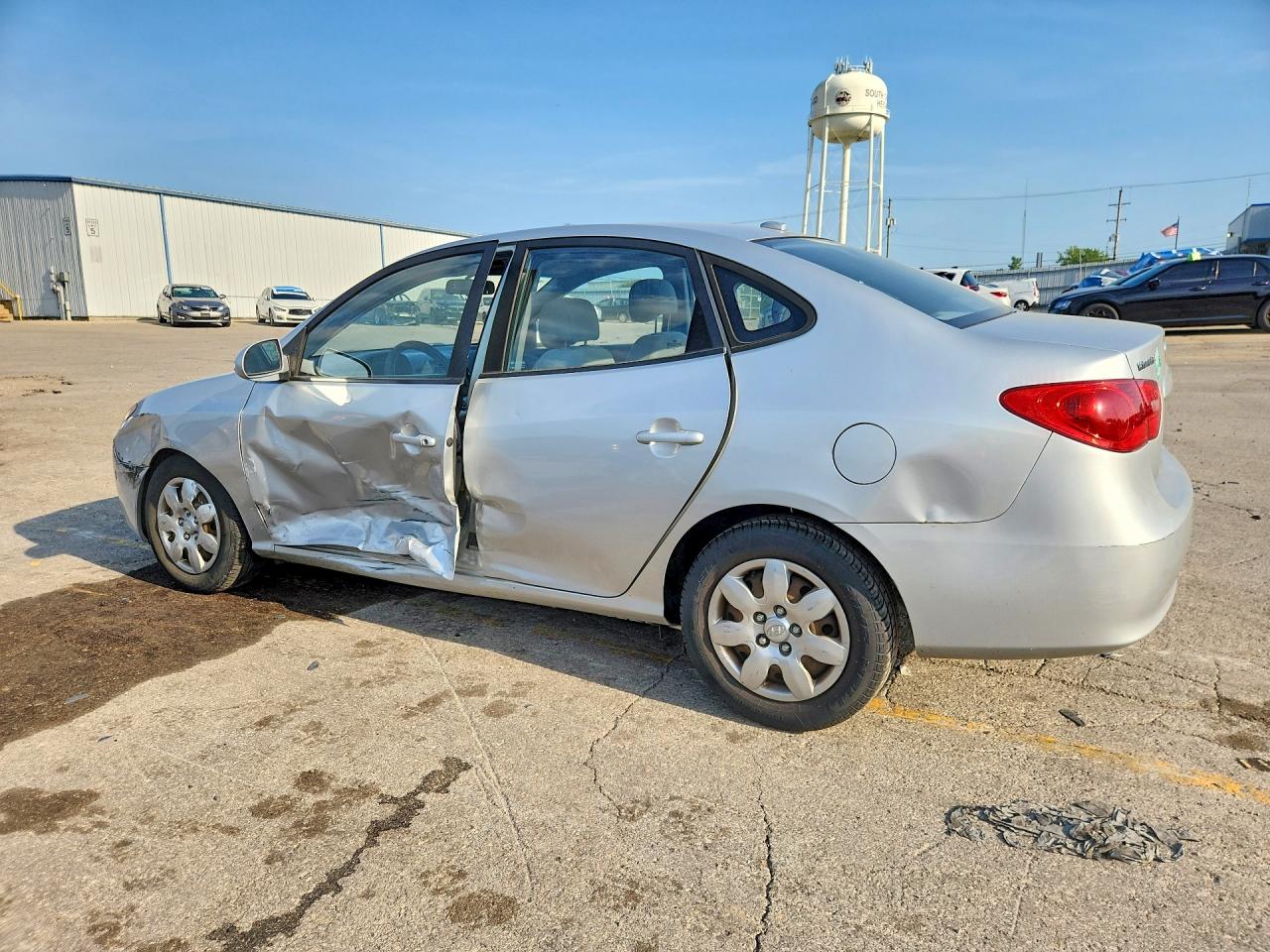 2008 Hyundai Elantra Gls Silver vin: KMHDU46D38U304592