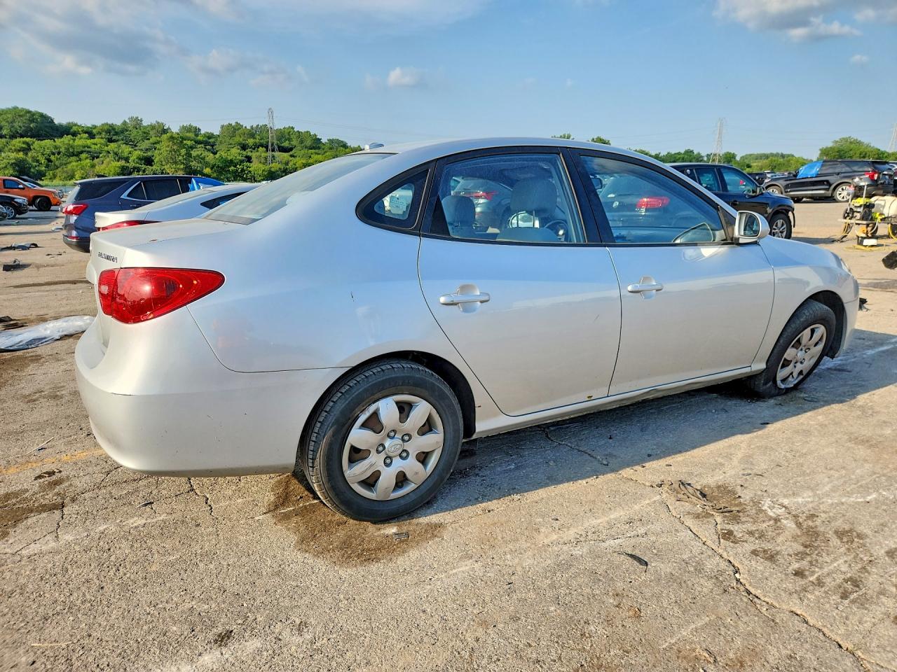 2008 Hyundai Elantra Gls Silver vin: KMHDU46D38U304592