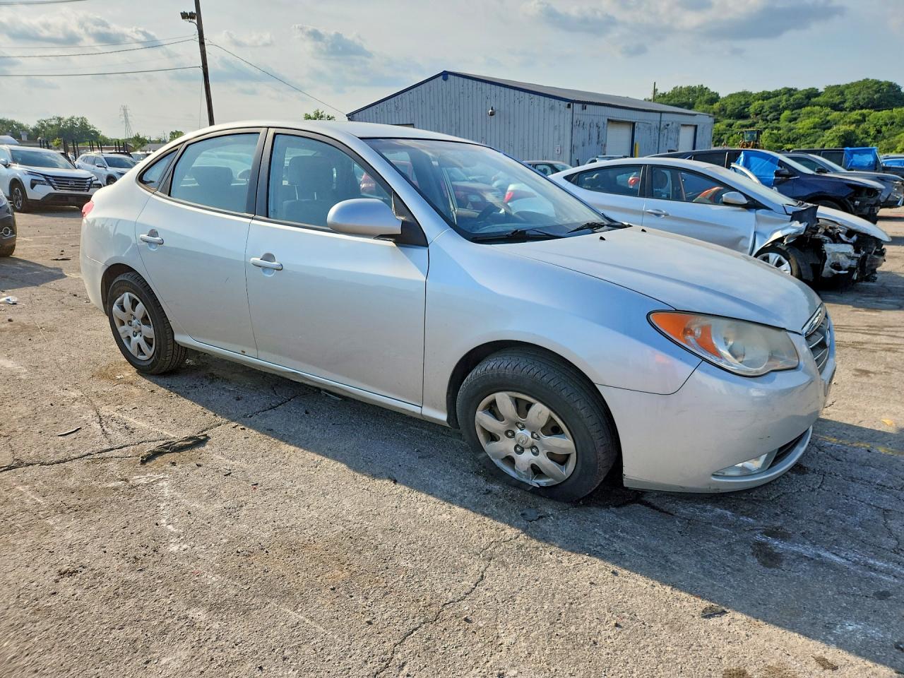 2008 Hyundai Elantra Gls Silver vin: KMHDU46D38U304592
