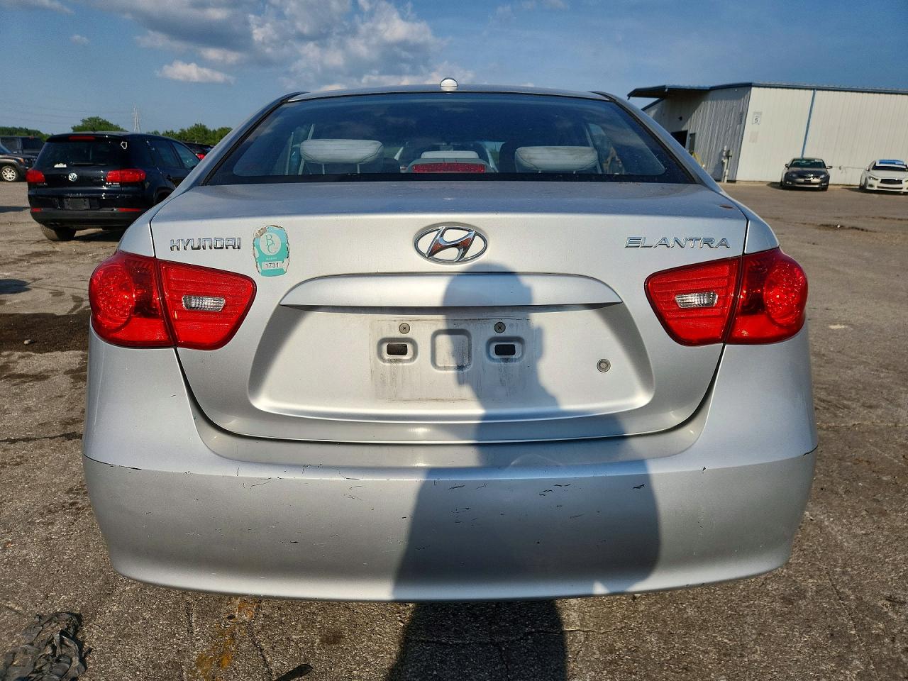 2008 Hyundai Elantra Gls Silver vin: KMHDU46D38U304592
