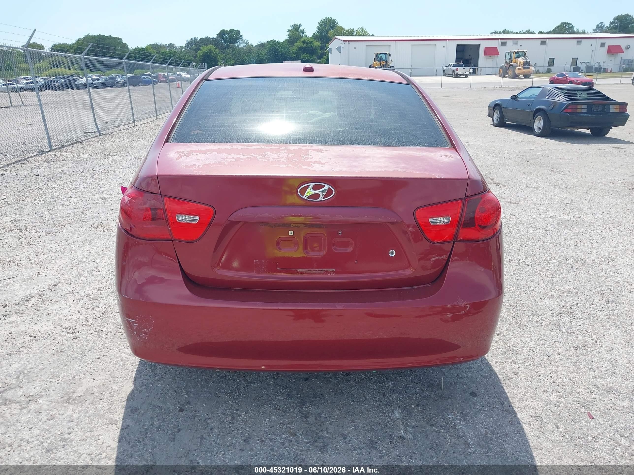 2008 Hyundai Elantra Gls/se Red vin: KMHDU46D38U318797