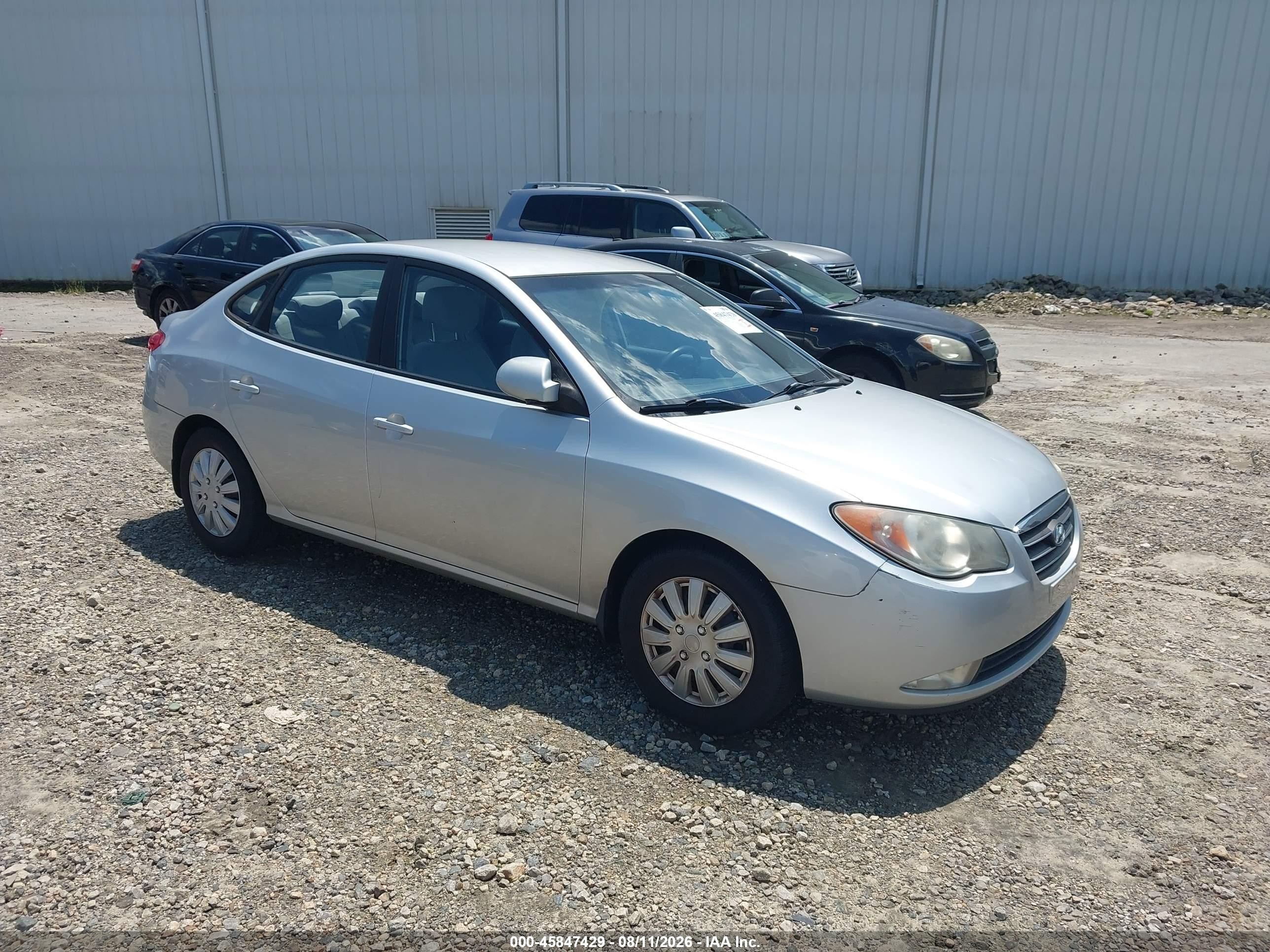 2008 Hyundai Elantra Gls/se Silver vin: KMHDU46D38U320050
