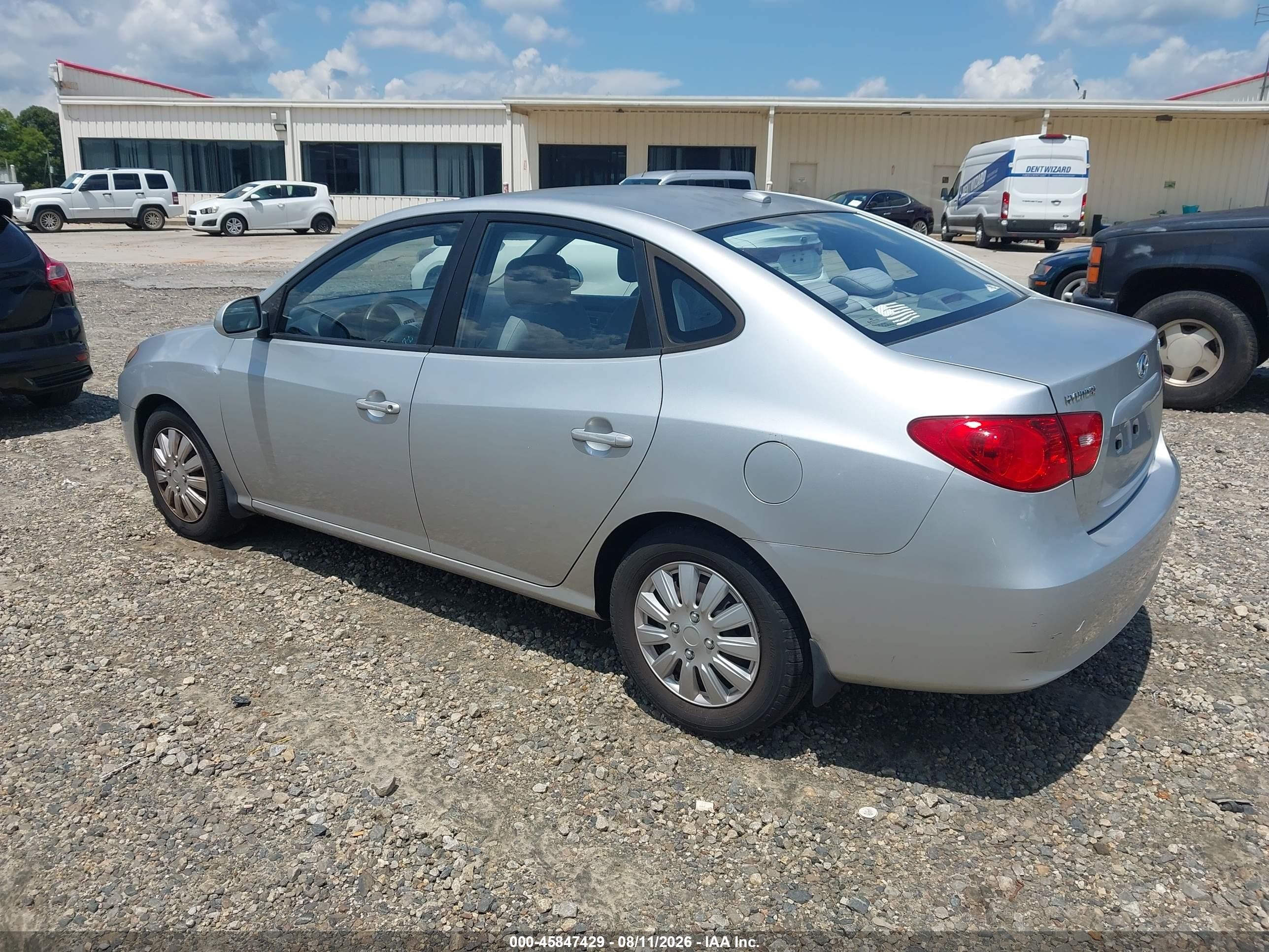 2008 Hyundai Elantra Gls/se Silver vin: KMHDU46D38U320050
