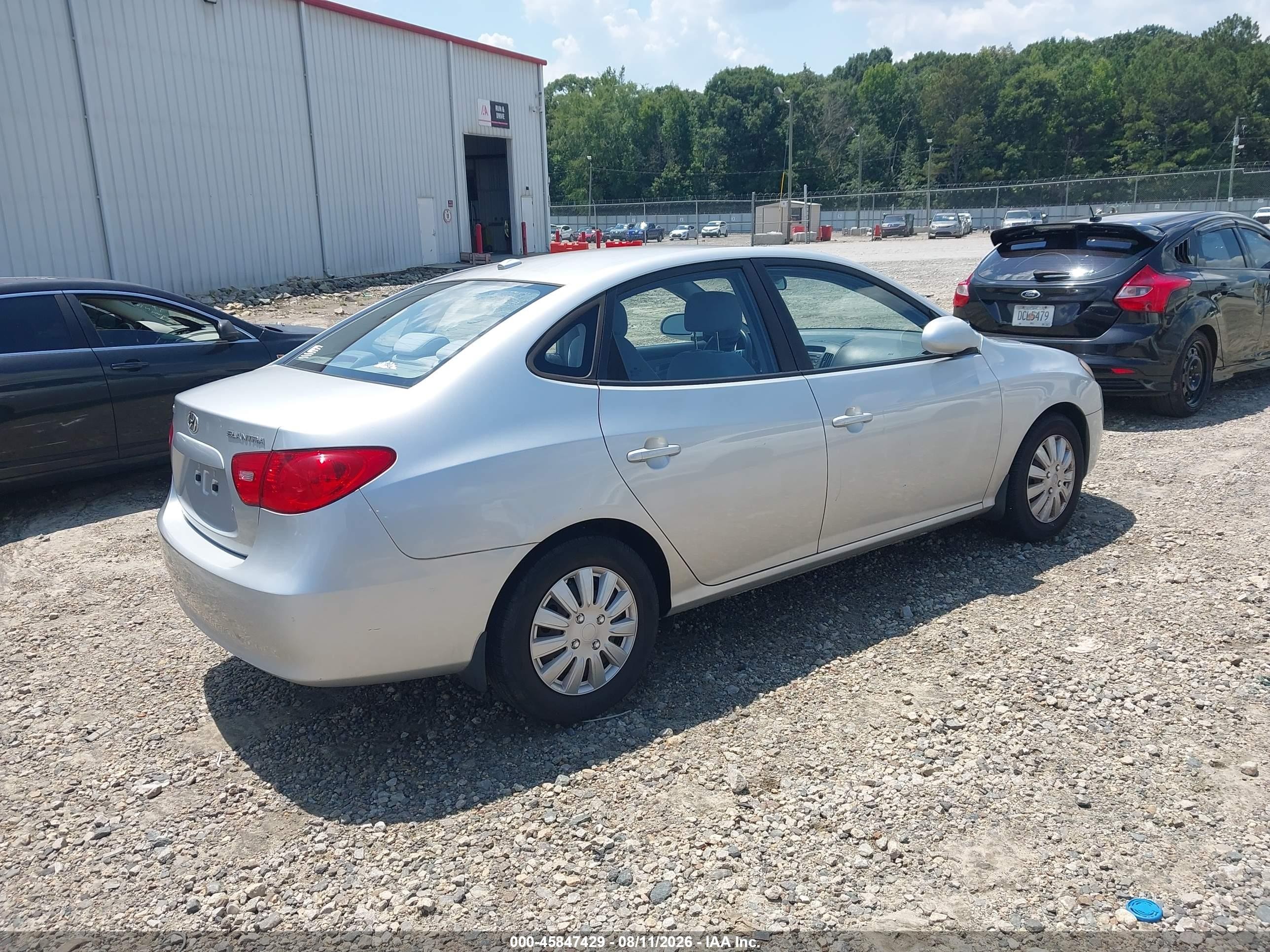 2008 Hyundai Elantra Gls/se Silver vin: KMHDU46D38U320050