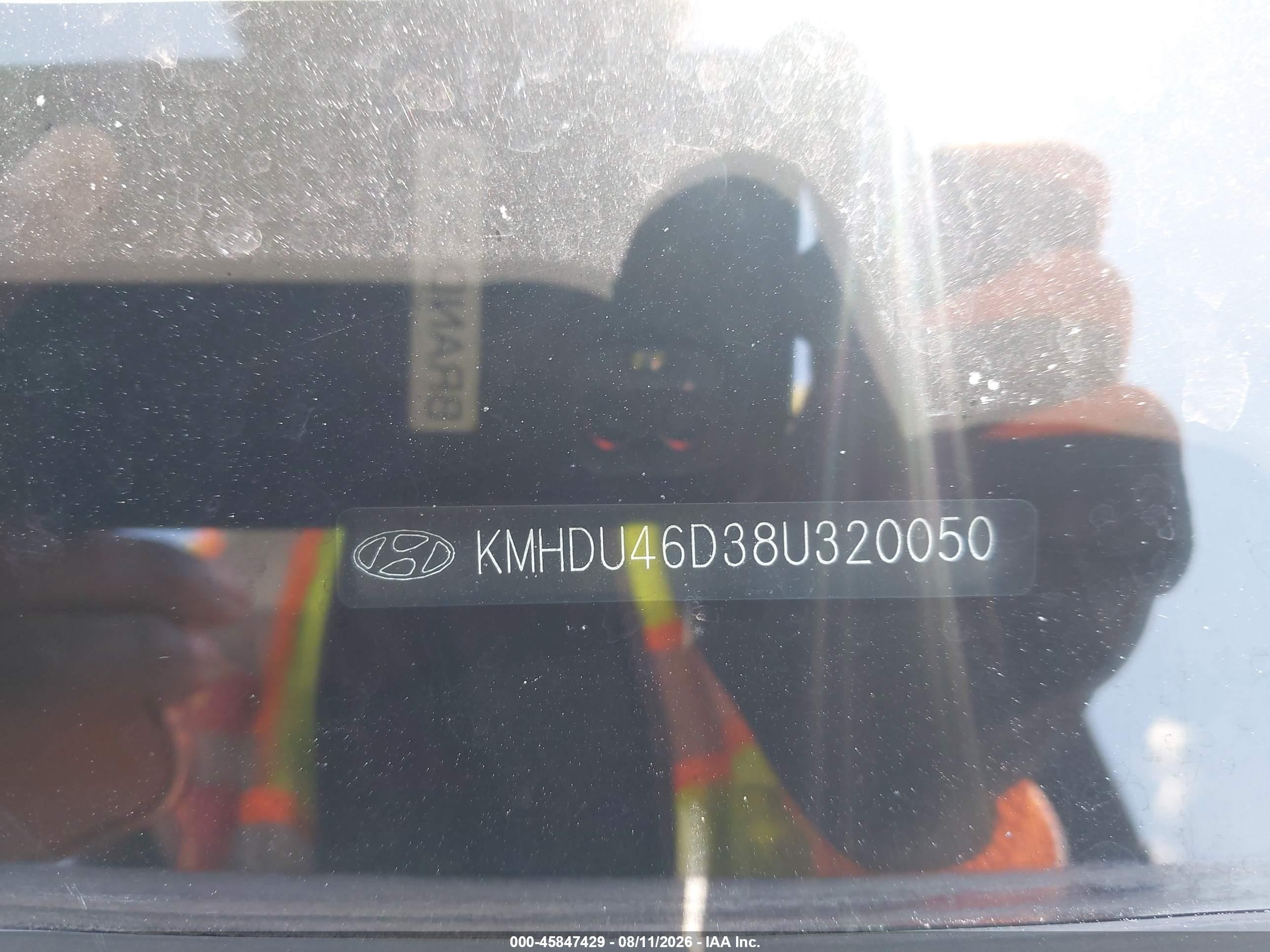 2008 Hyundai Elantra Gls/se Silver vin: KMHDU46D38U320050