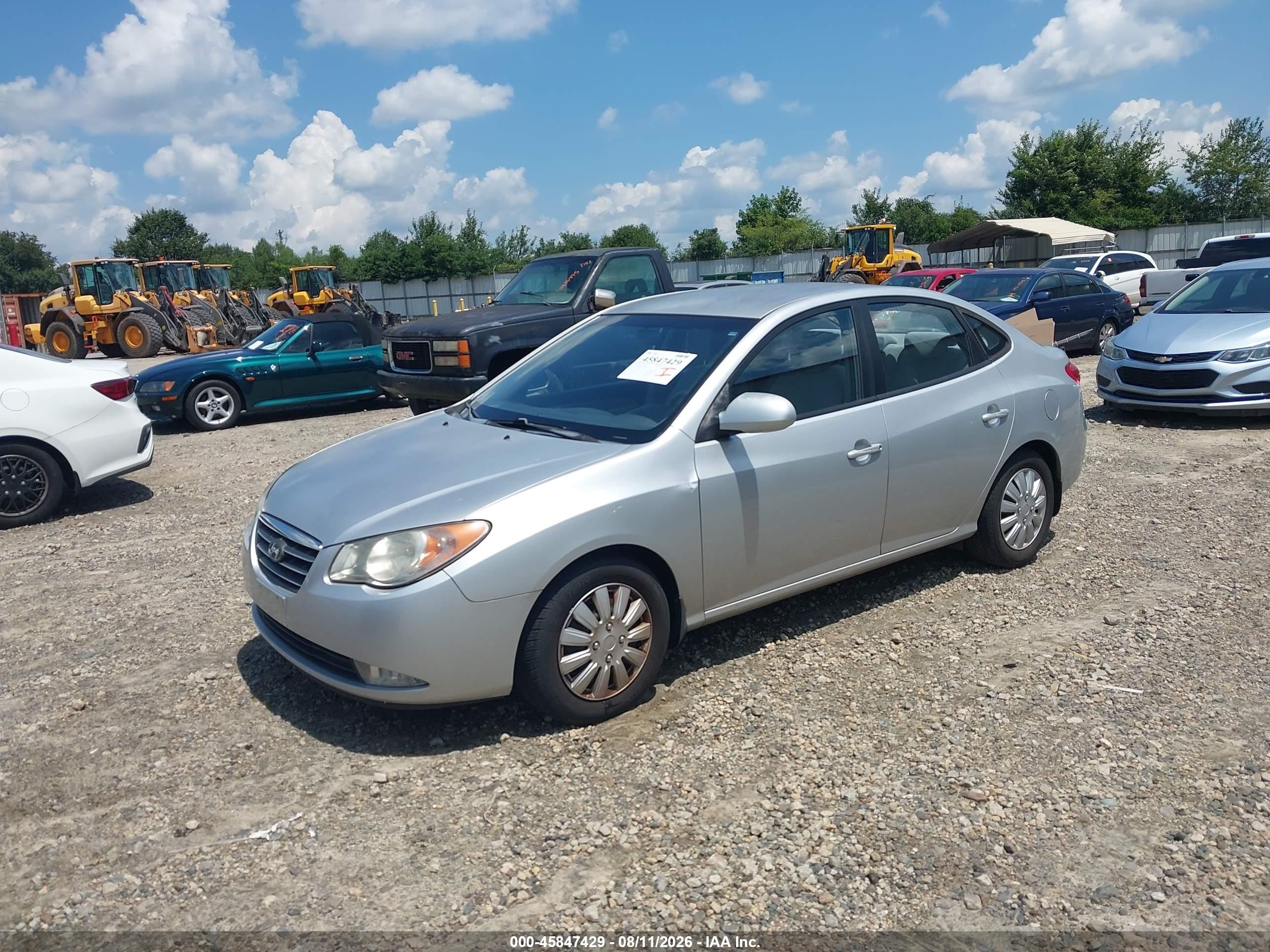 2008 Hyundai Elantra Gls/se Silver vin: KMHDU46D38U320050