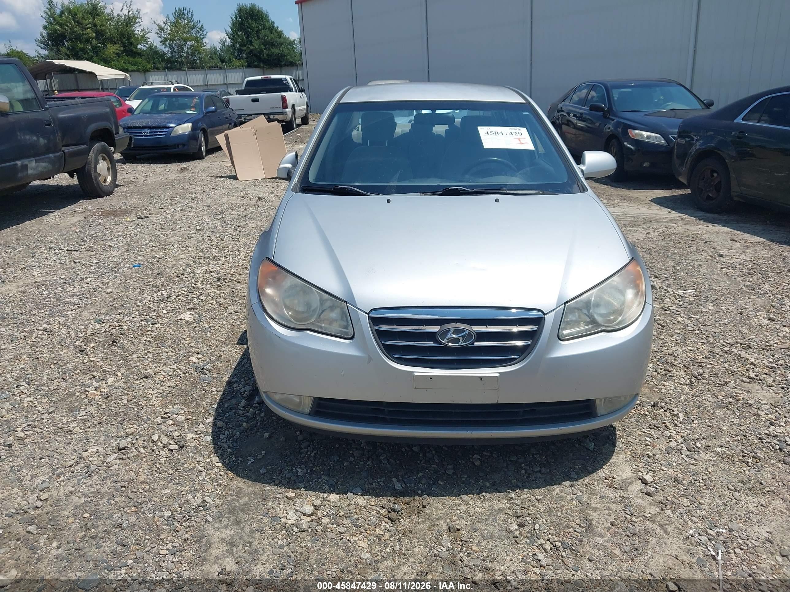 2008 Hyundai Elantra Gls/se Silver vin: KMHDU46D38U320050