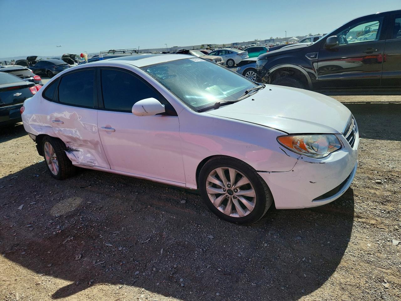 2008 Hyundai Elantra Gls White vin: KMHDU46D38U340122