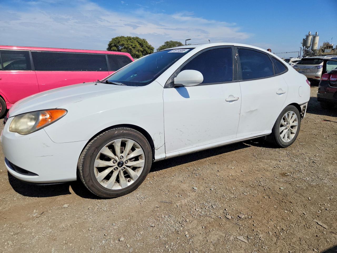 2008 Hyundai Elantra Gls White vin: KMHDU46D38U340122