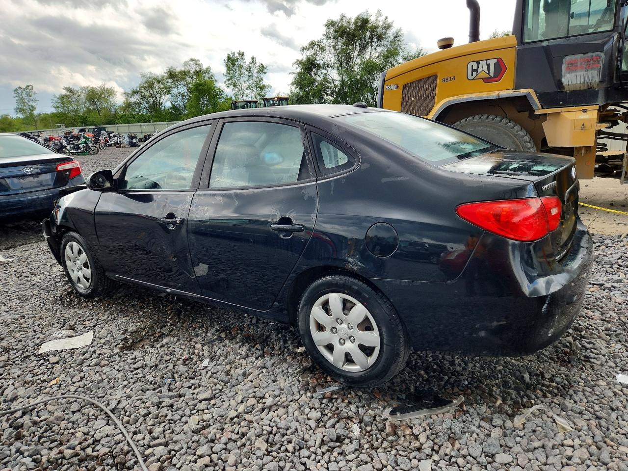 2008 Hyundai Elantra Gls Black vin: KMHDU46D38U430340