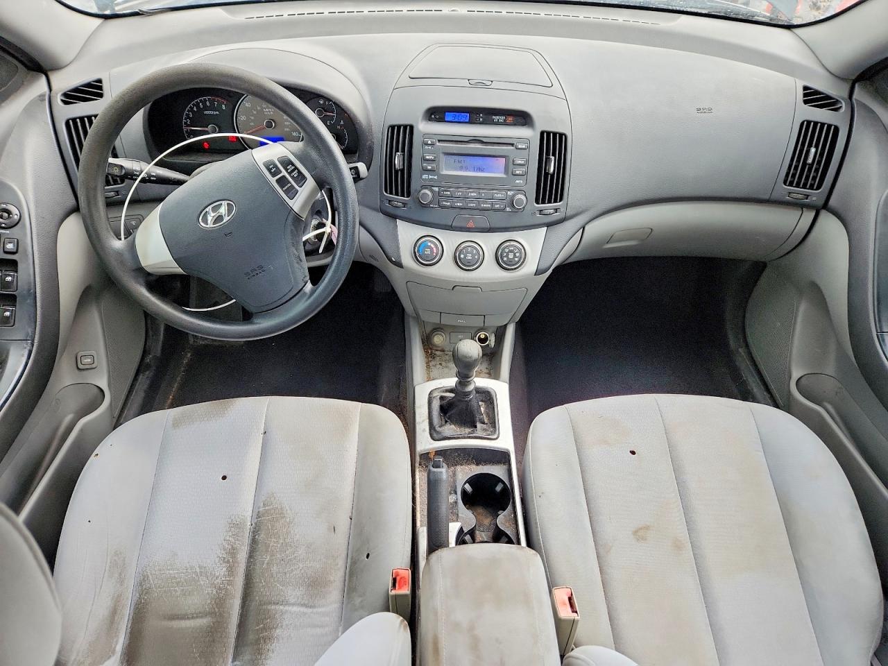 2008 Hyundai Elantra Gls Black vin: KMHDU46D38U430340