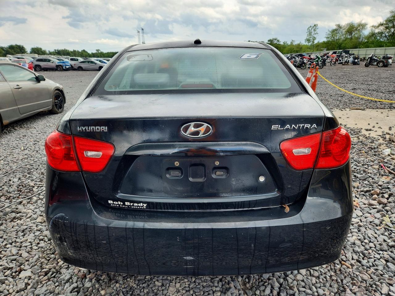 2008 Hyundai Elantra Gls Black vin: KMHDU46D38U430340