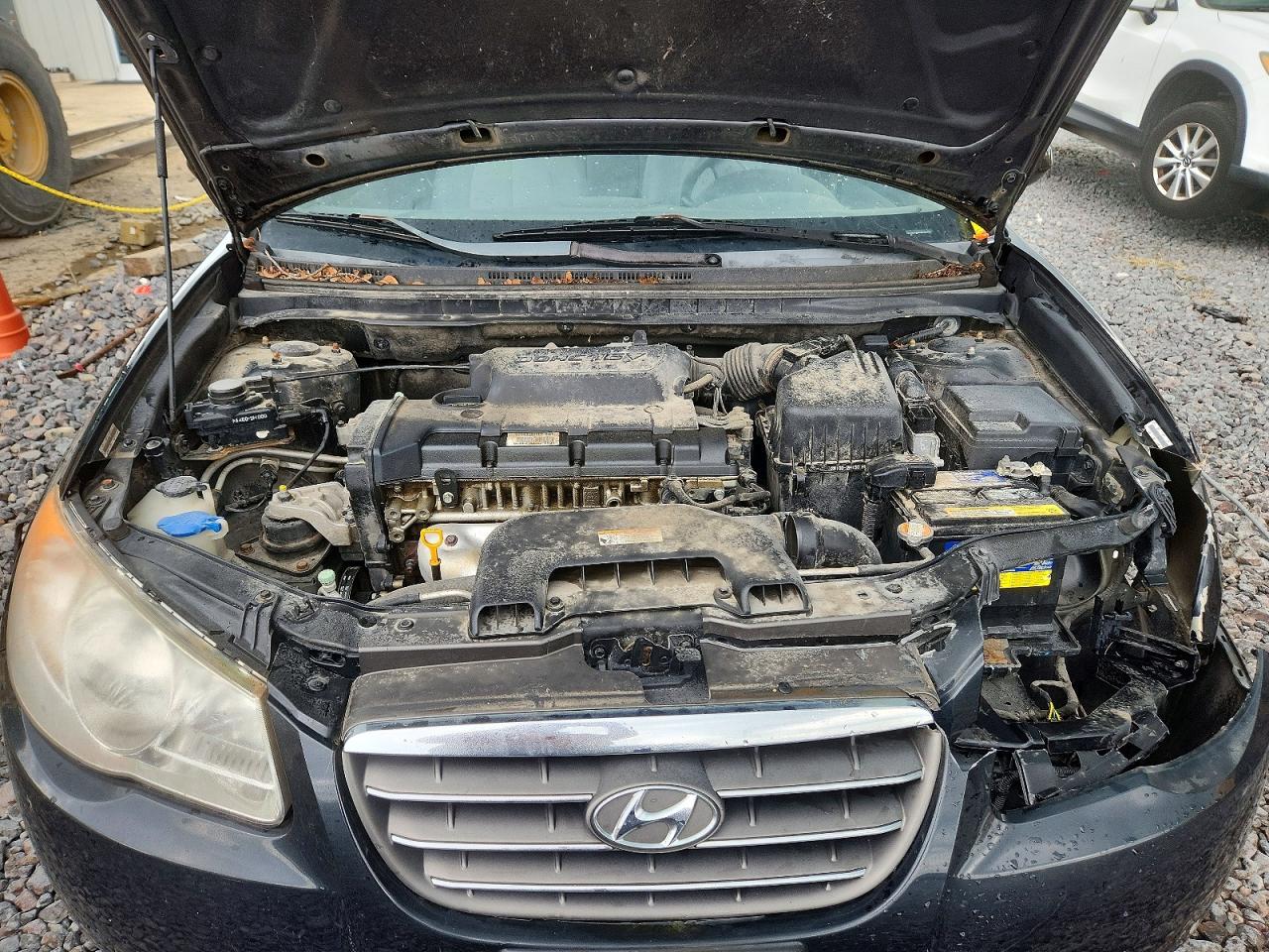 2008 Hyundai Elantra Gls Black vin: KMHDU46D38U430340