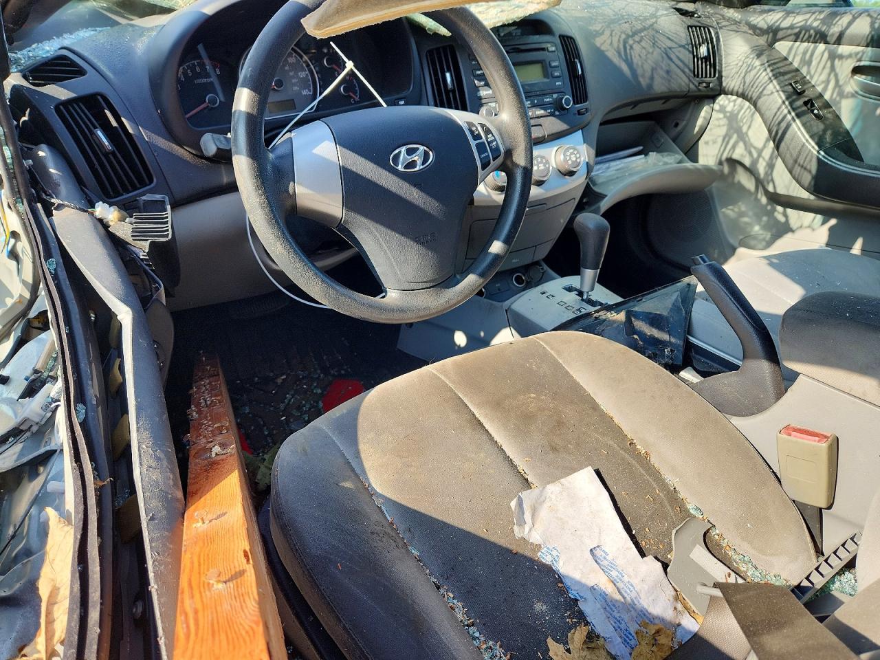 2008 Hyundai Elantra Gls Gray vin: KMHDU46D38U460020