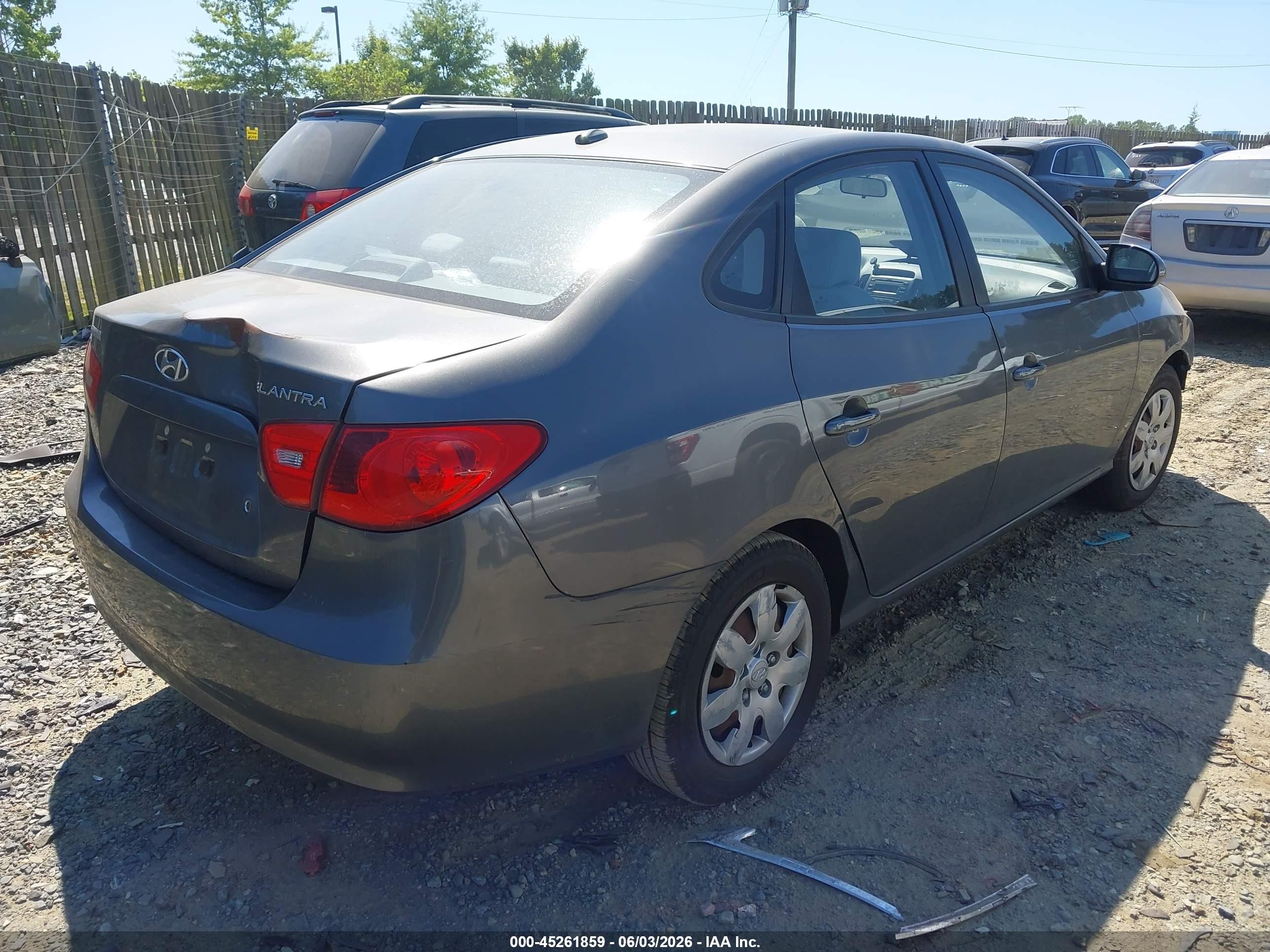 2008 Hyundai Elantra Gls/se Серый vin: KMHDU46D38U493602