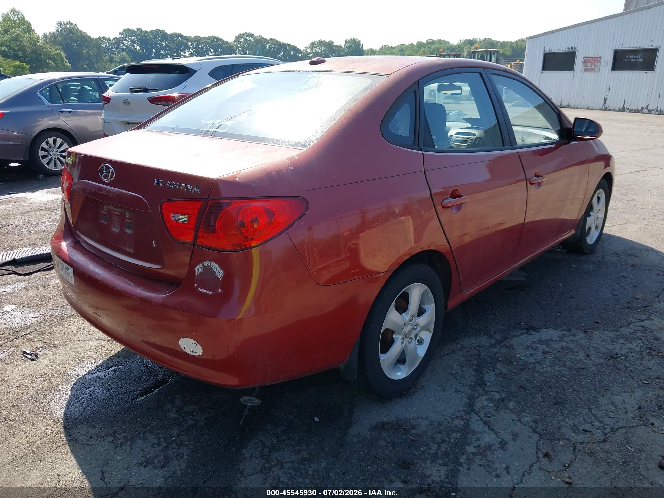 2008 Hyundai Elantra Gls/se Maroon vin: KMHDU46D38U499299