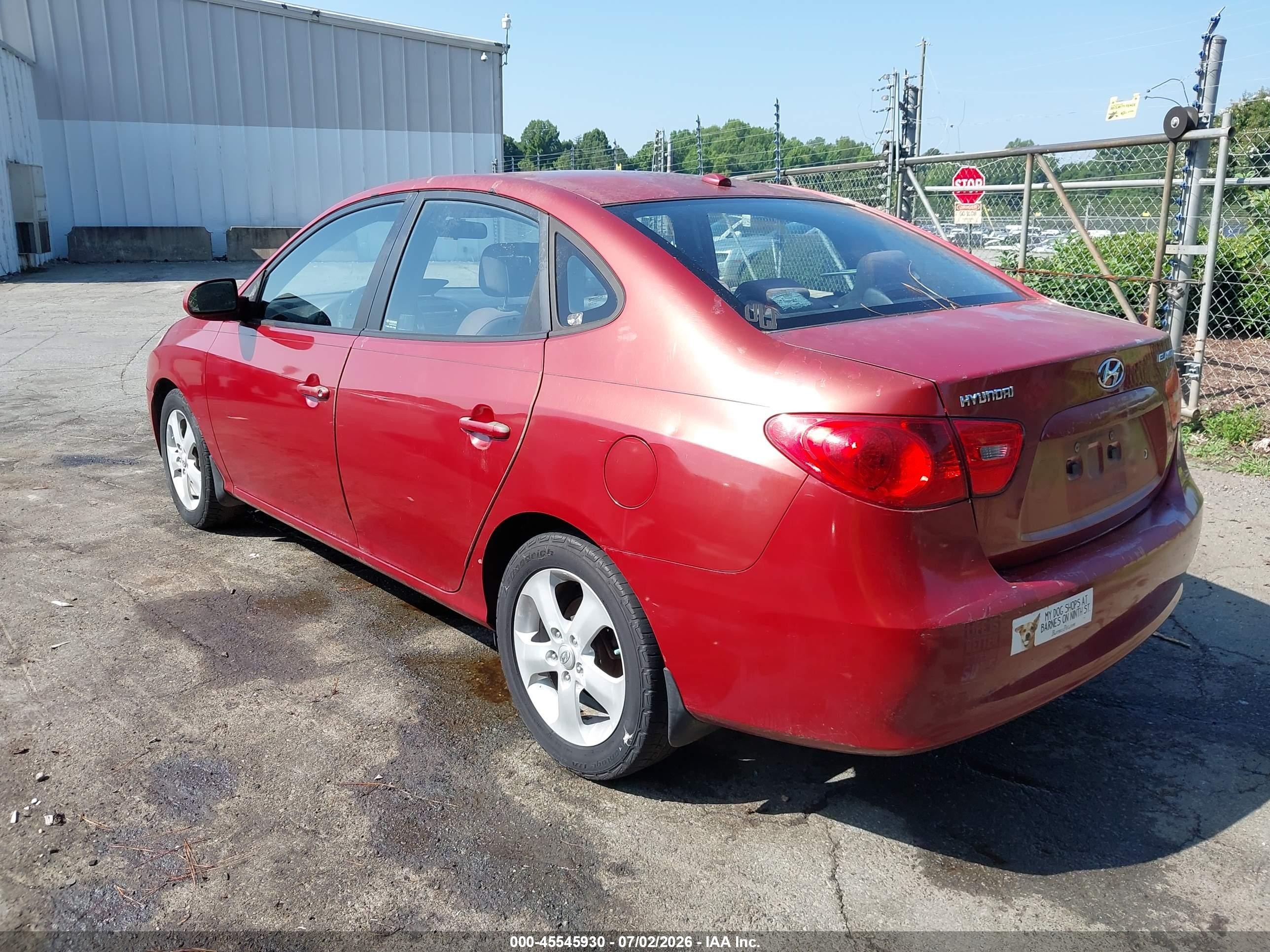 2008 Hyundai Elantra Gls/se Maroon vin: KMHDU46D38U499299